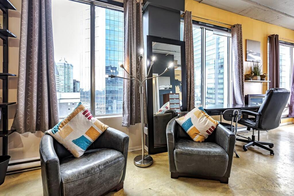 Industrial-Style Cityscape 1 Bedroom Loft