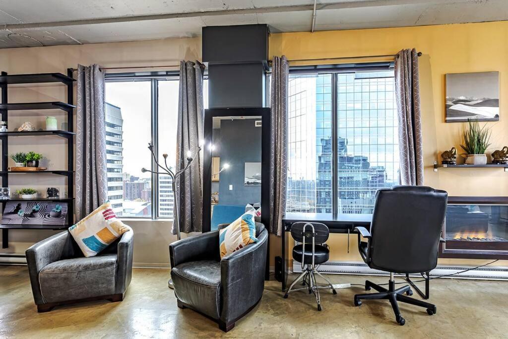 Industrial-Style Cityscape 1 Bedroom Loft