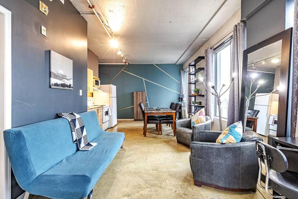 Industrial-Style Cityscape 1 Bedroom Loft