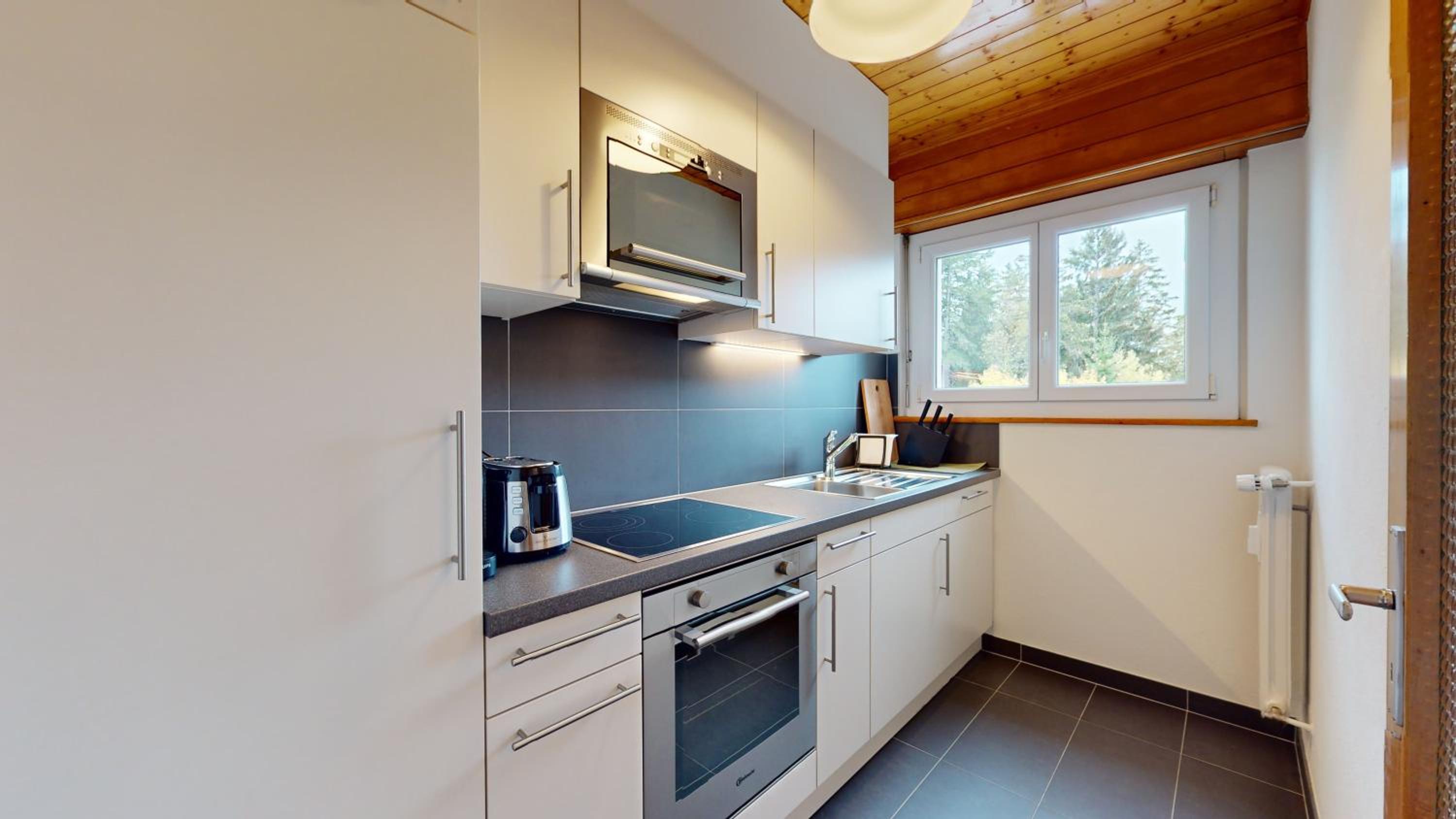 Calm studio with balcony in Crans-Montana