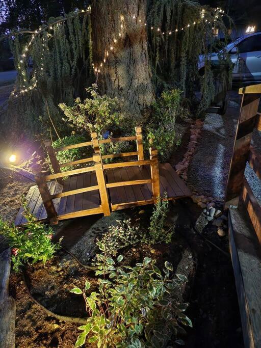 Rustic A-Frame hot tub retreat near Deception Pass view 4
