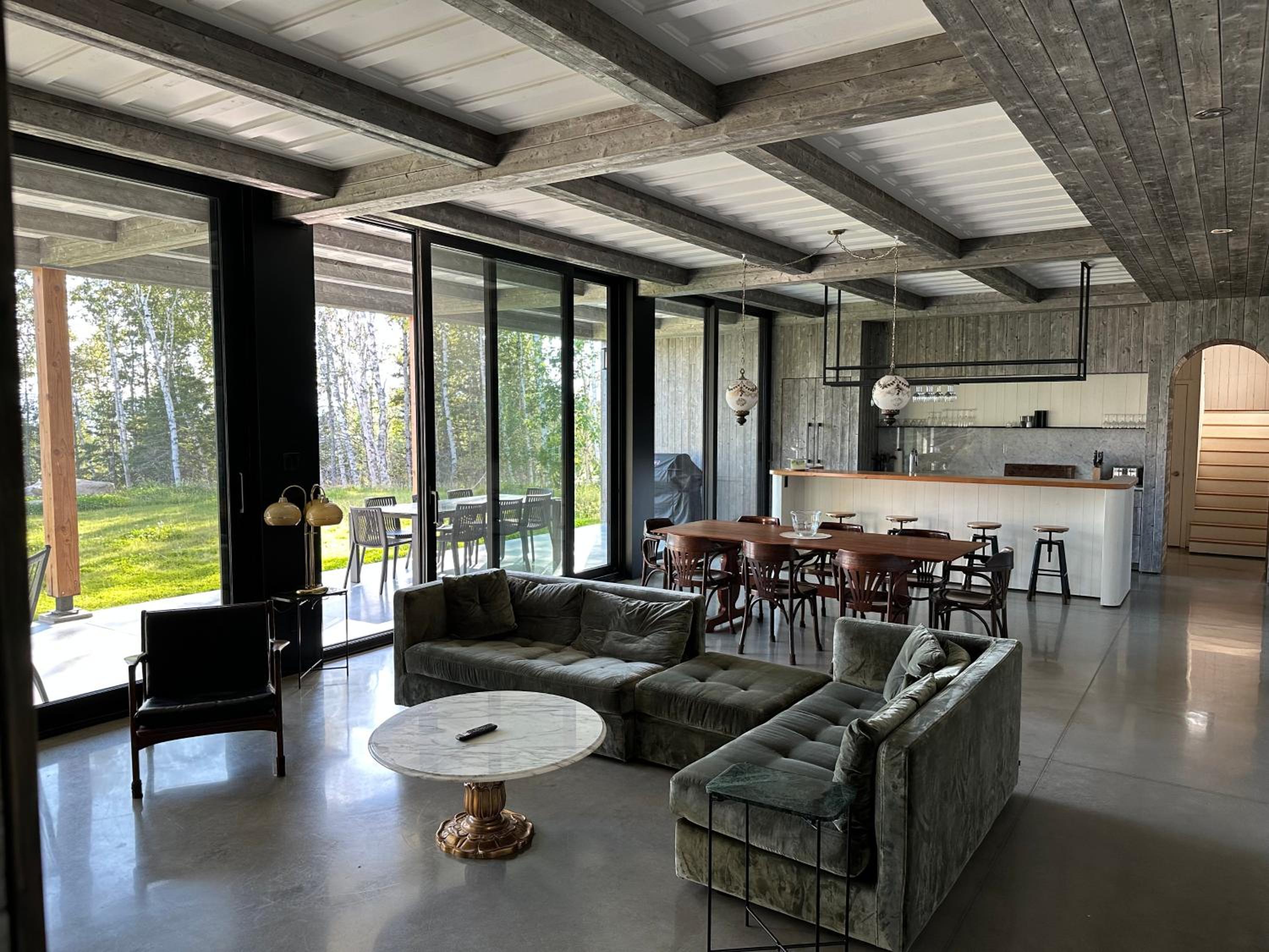 Villa Les Flots: Breathtaking view of St Lawrence