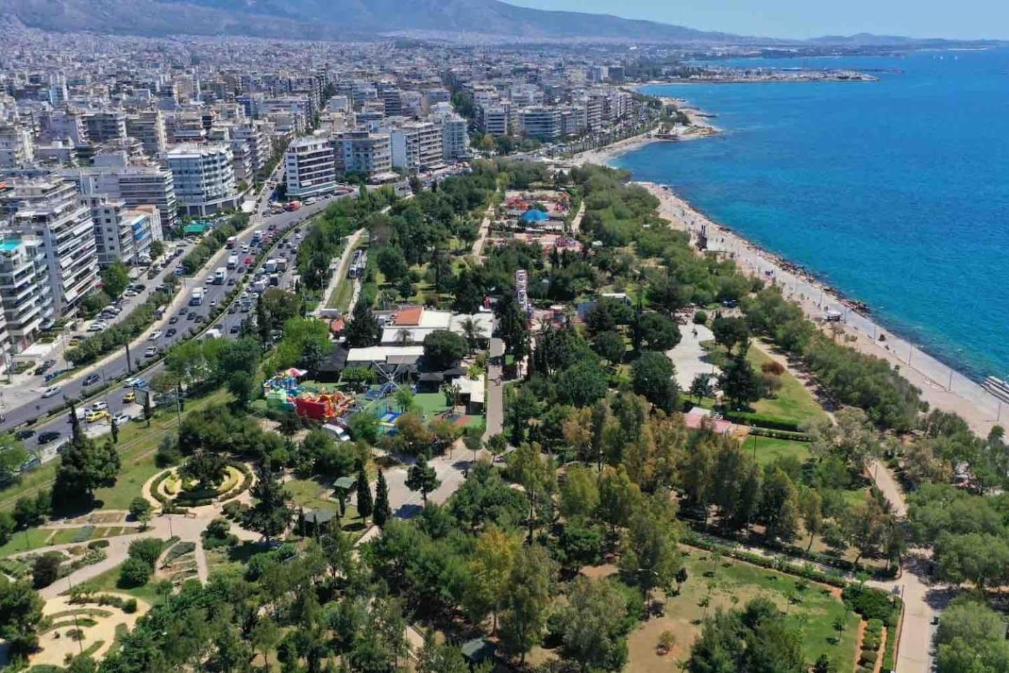 Paleo Faliro Athens fully equipped 2 bedrooms 90 sqm big apartment 200m to Free beach