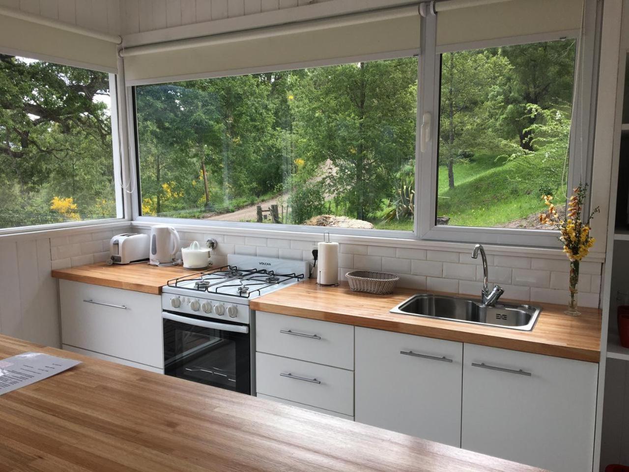 Moderna casa en el bosque