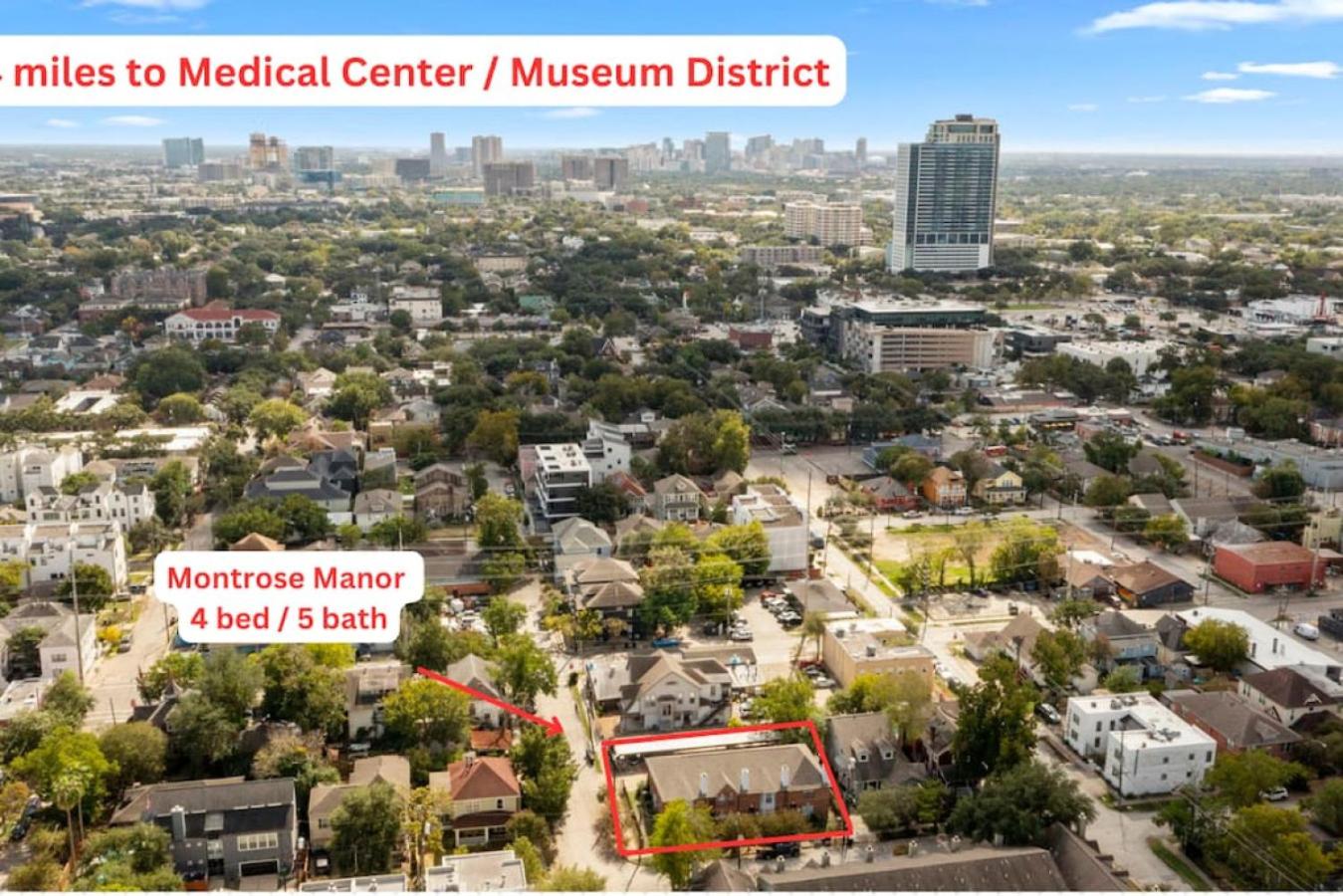 Montrose Dual Townhomes 4BR Sleeps 20 w 2 Kitchens & Parking