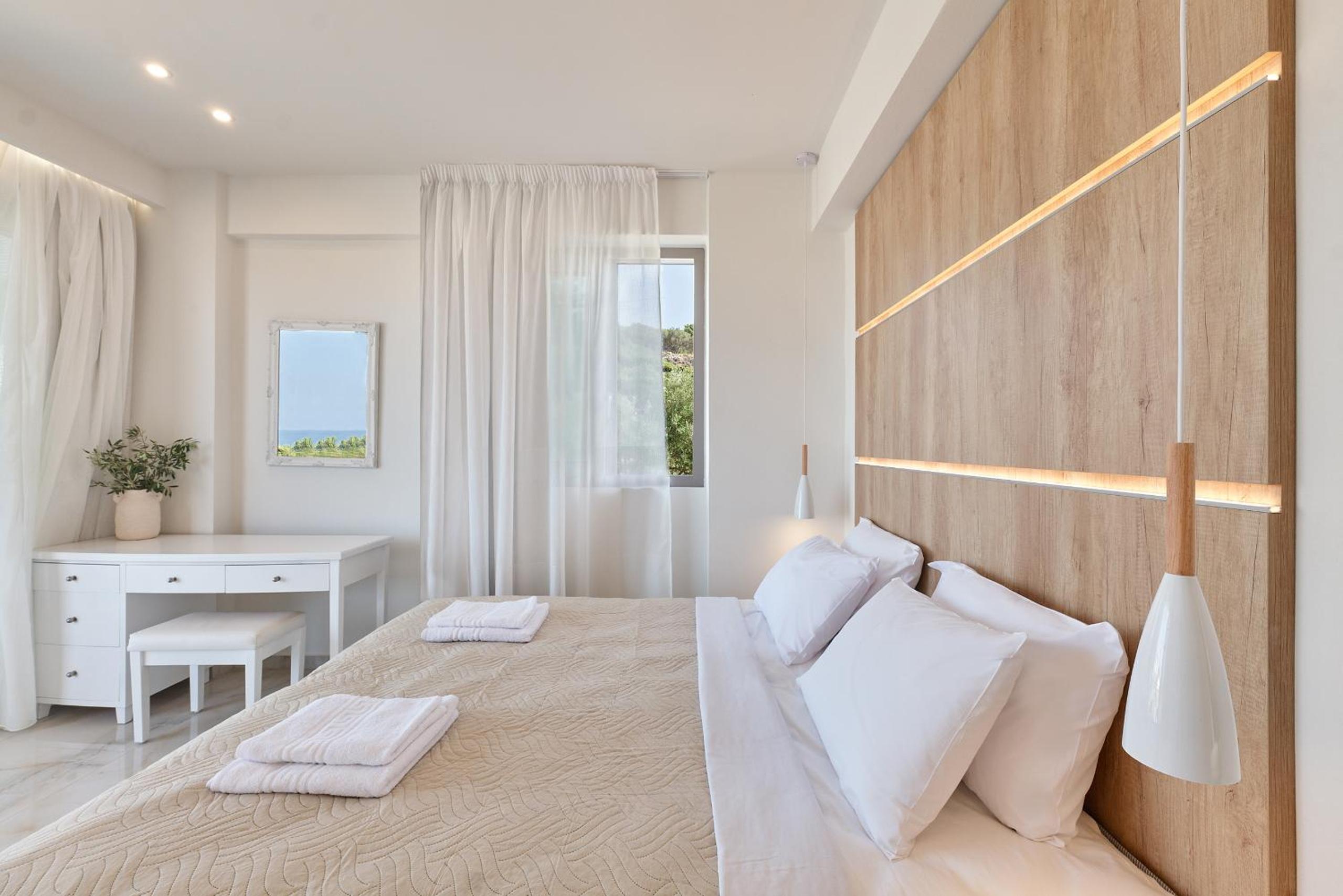 New cozy apartments in Crete Coast with pool and dining area view 2