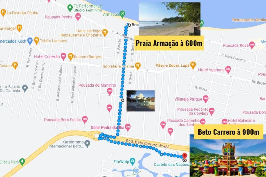 Casa Verde - 5 quartos a 600m Praia e próximo Beto Carrero