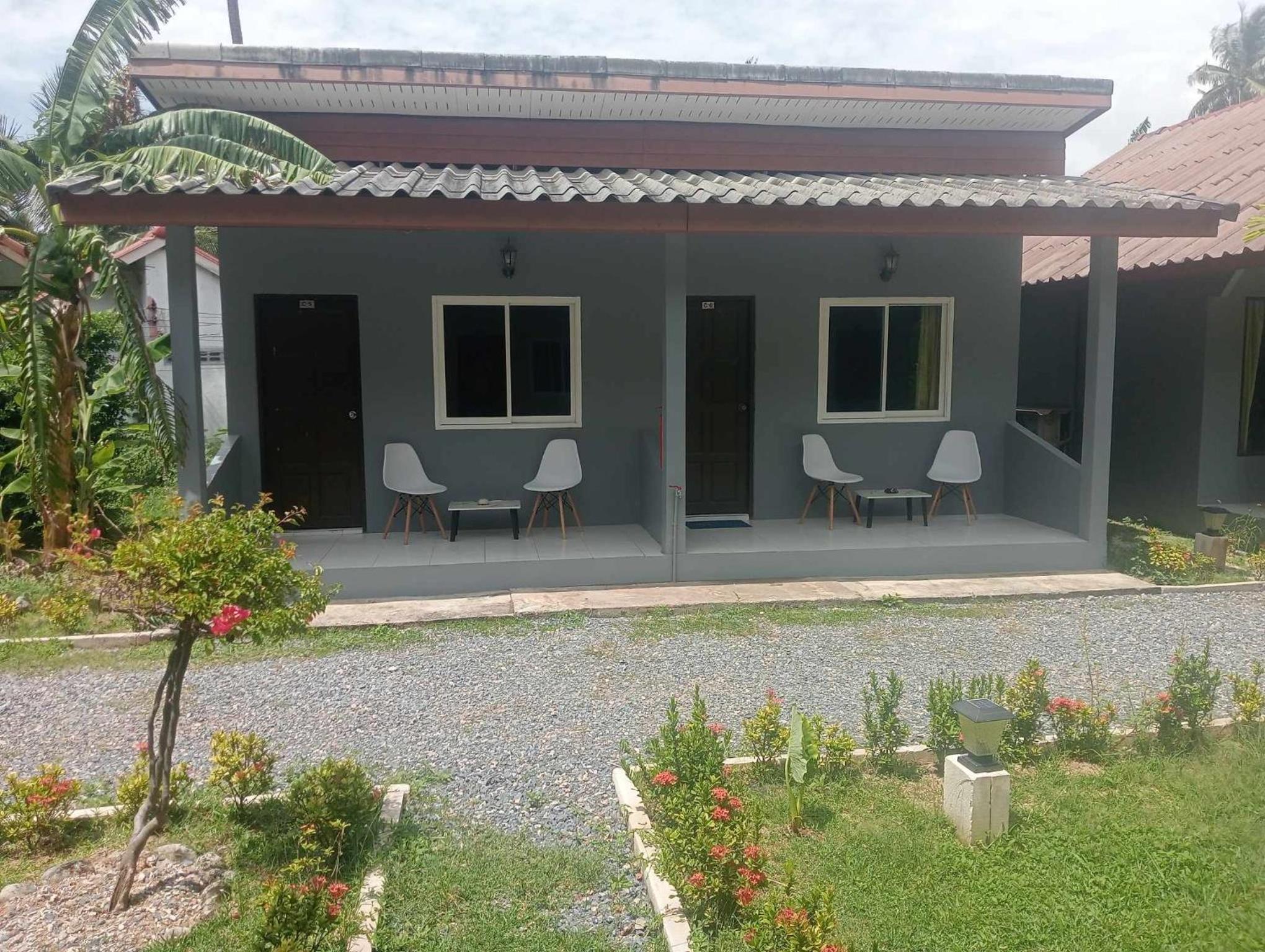 outdoor BBQ area