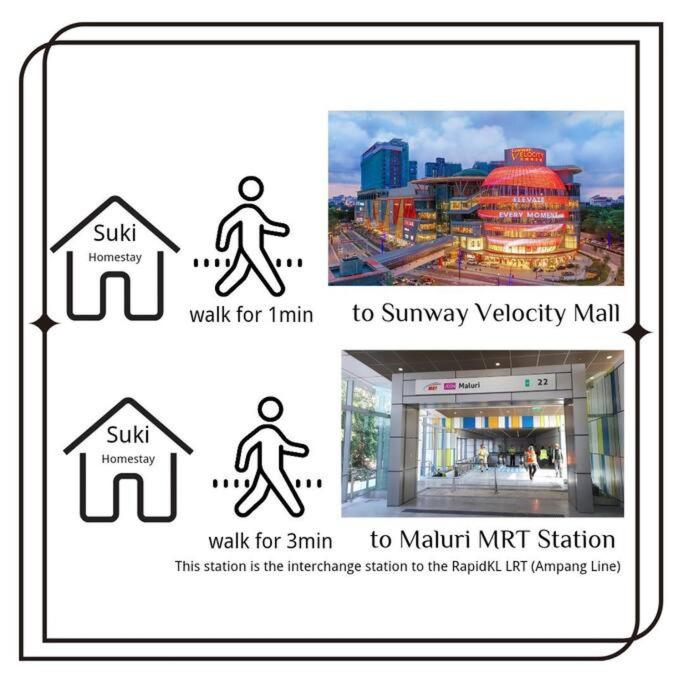 KL Sunway Velocity Two - Link Bridge to Velocity Mall & MRT - Spacious 3B-2R Apart for 6-8pax