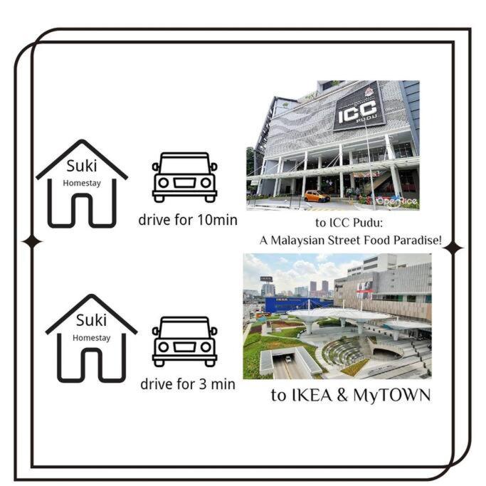 KL Sunway Velocity Two - Link Bridge to Velocity Mall & MRT - Spacious 3B-2R Apart for 6-8pax
