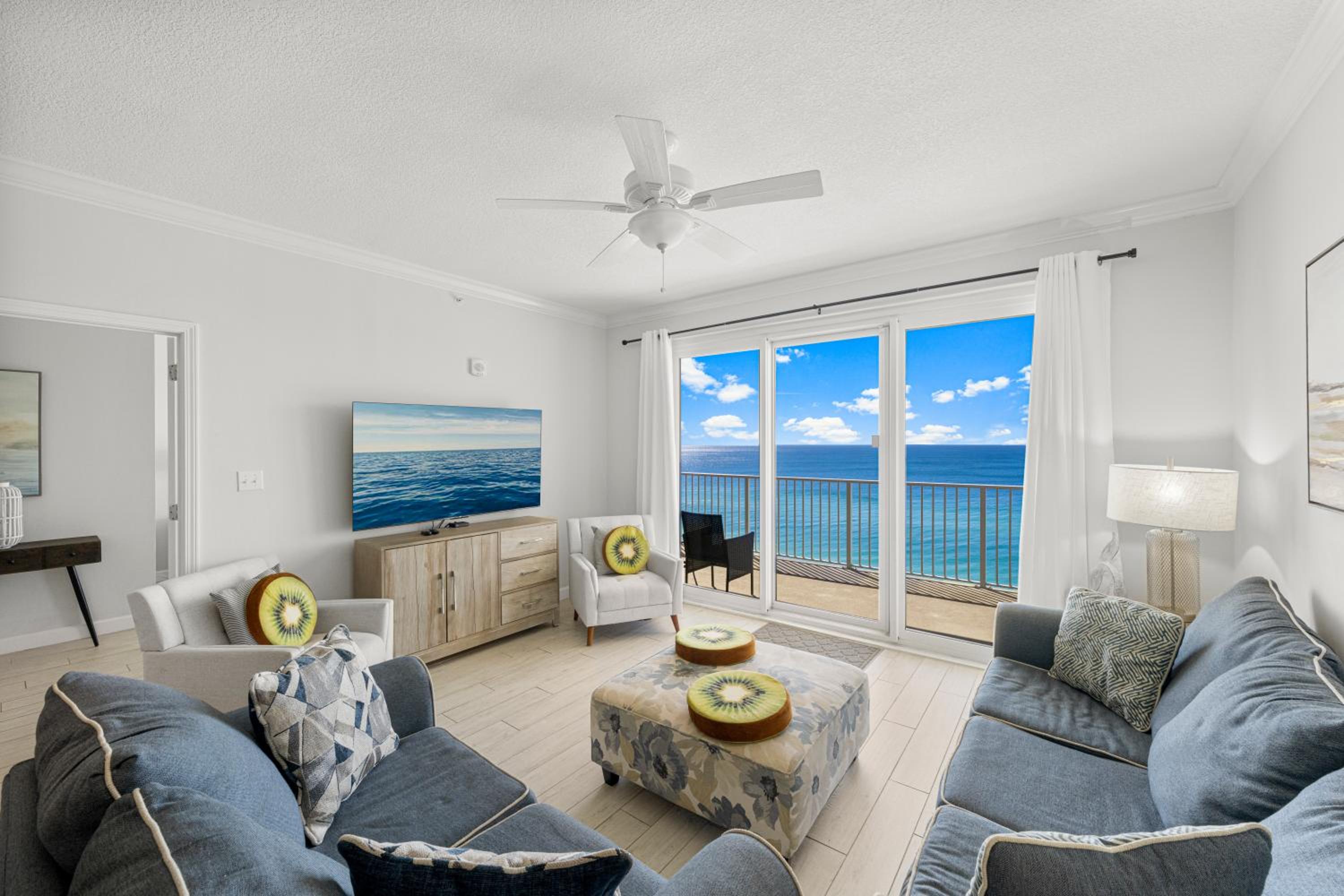 Spectacular 3BD Beachfront Condo! Spacious! by Dolce Vita Getaways PCB view 3