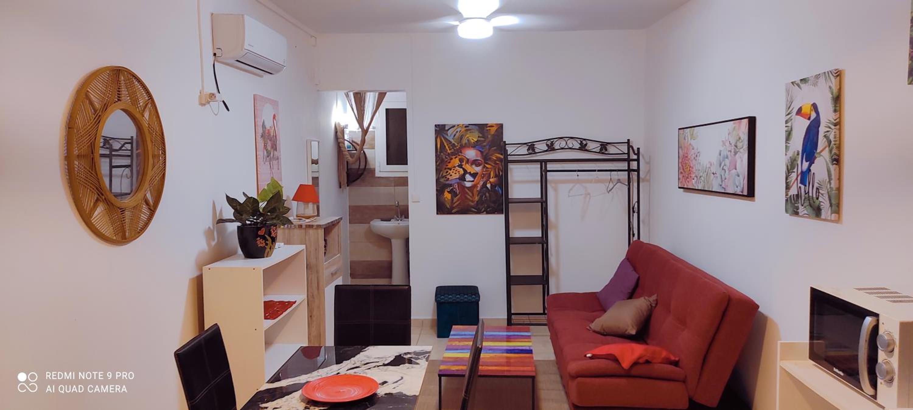 Logement cosy cadre tropical, arbres fruitiers view 2