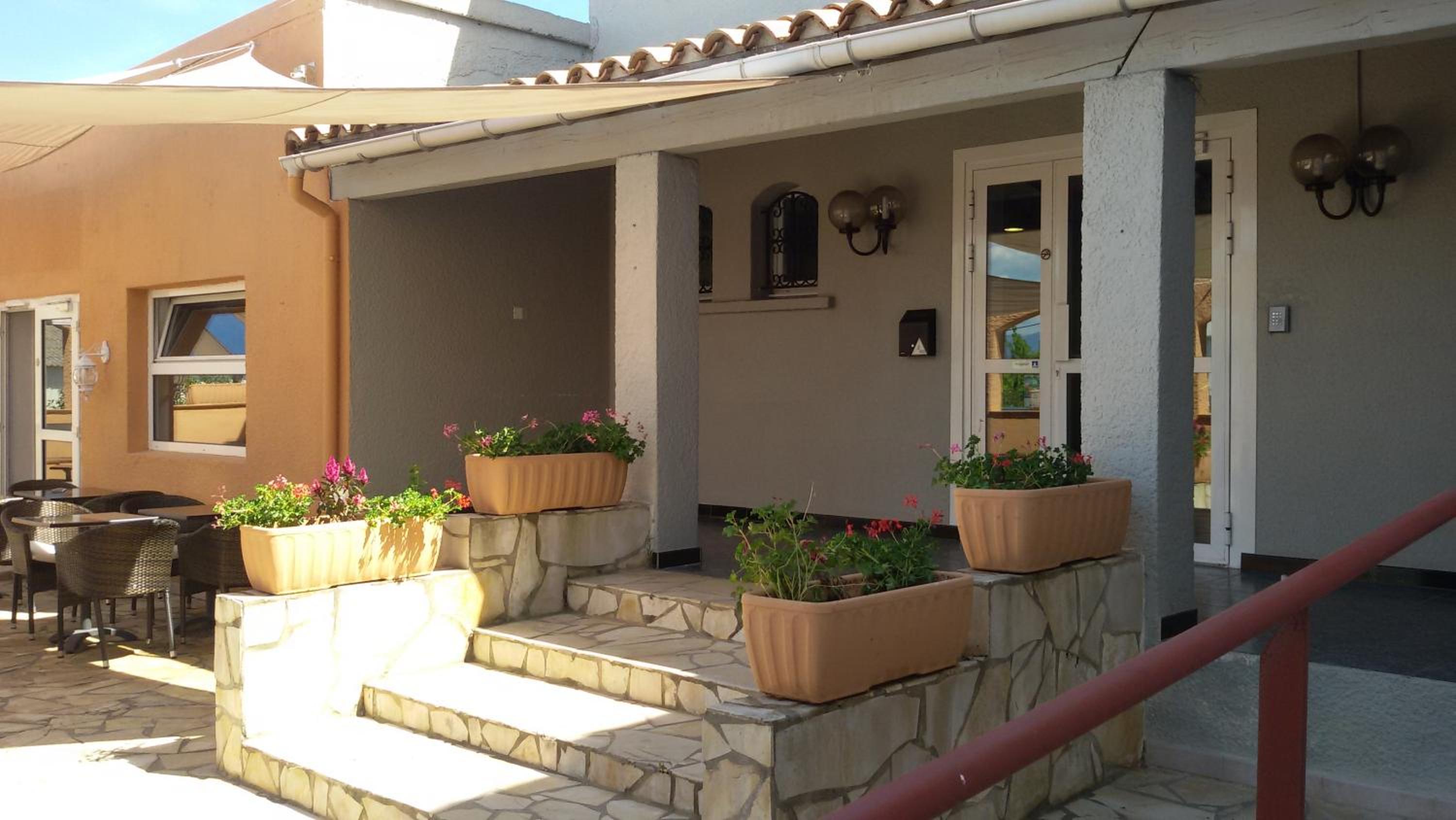 outdoor BBQ area