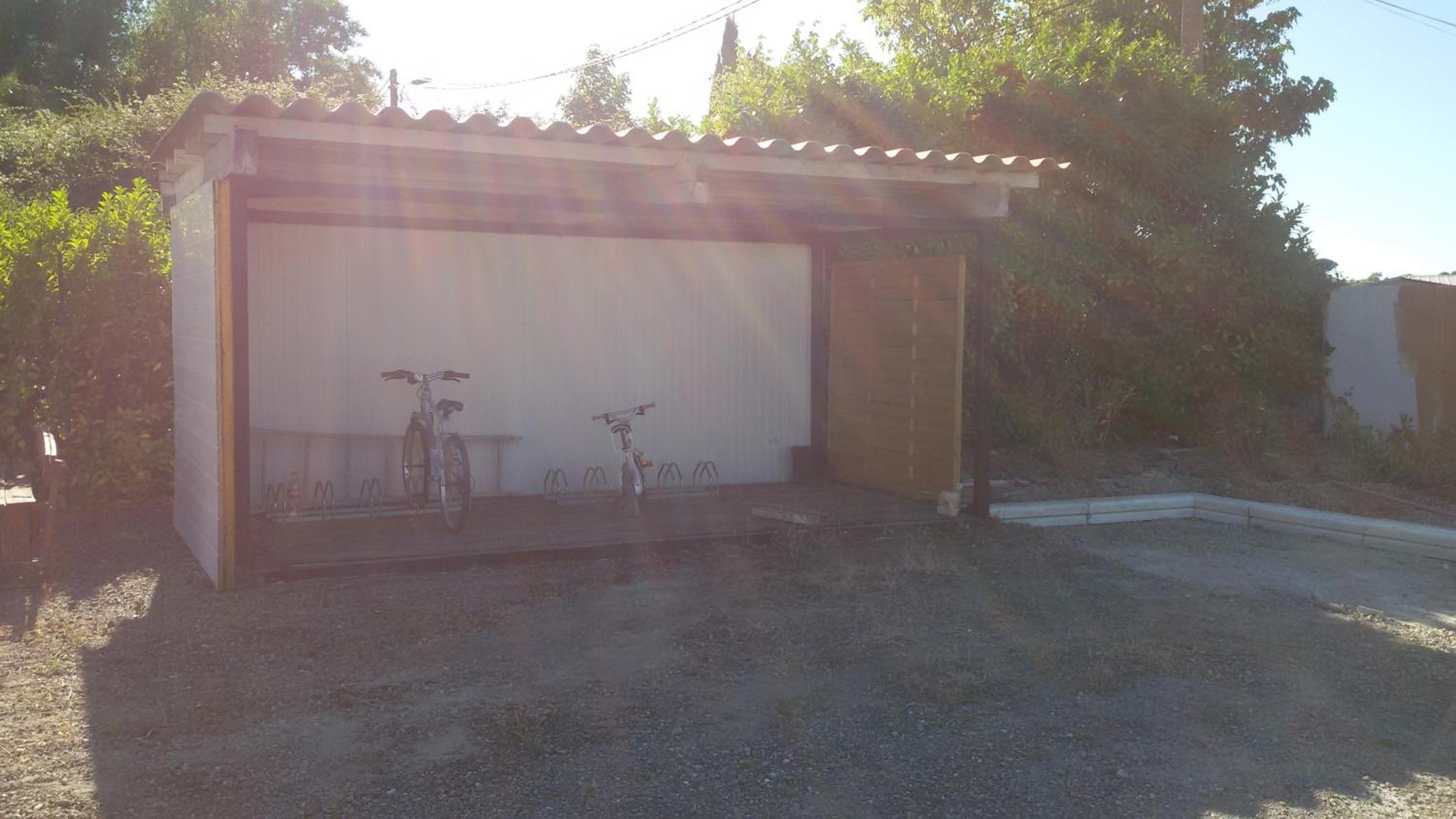 outdoor BBQ area