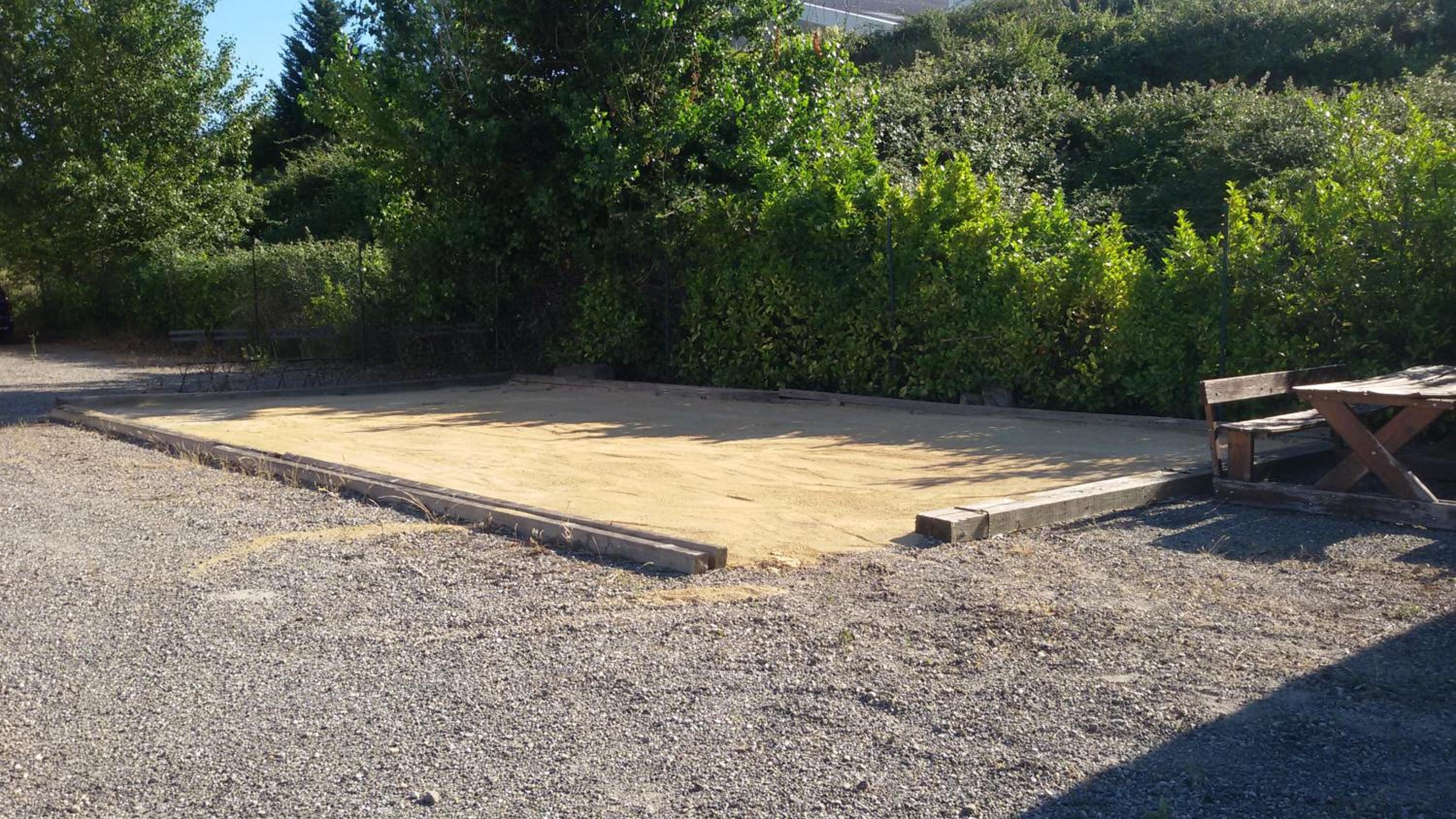 outdoor BBQ area