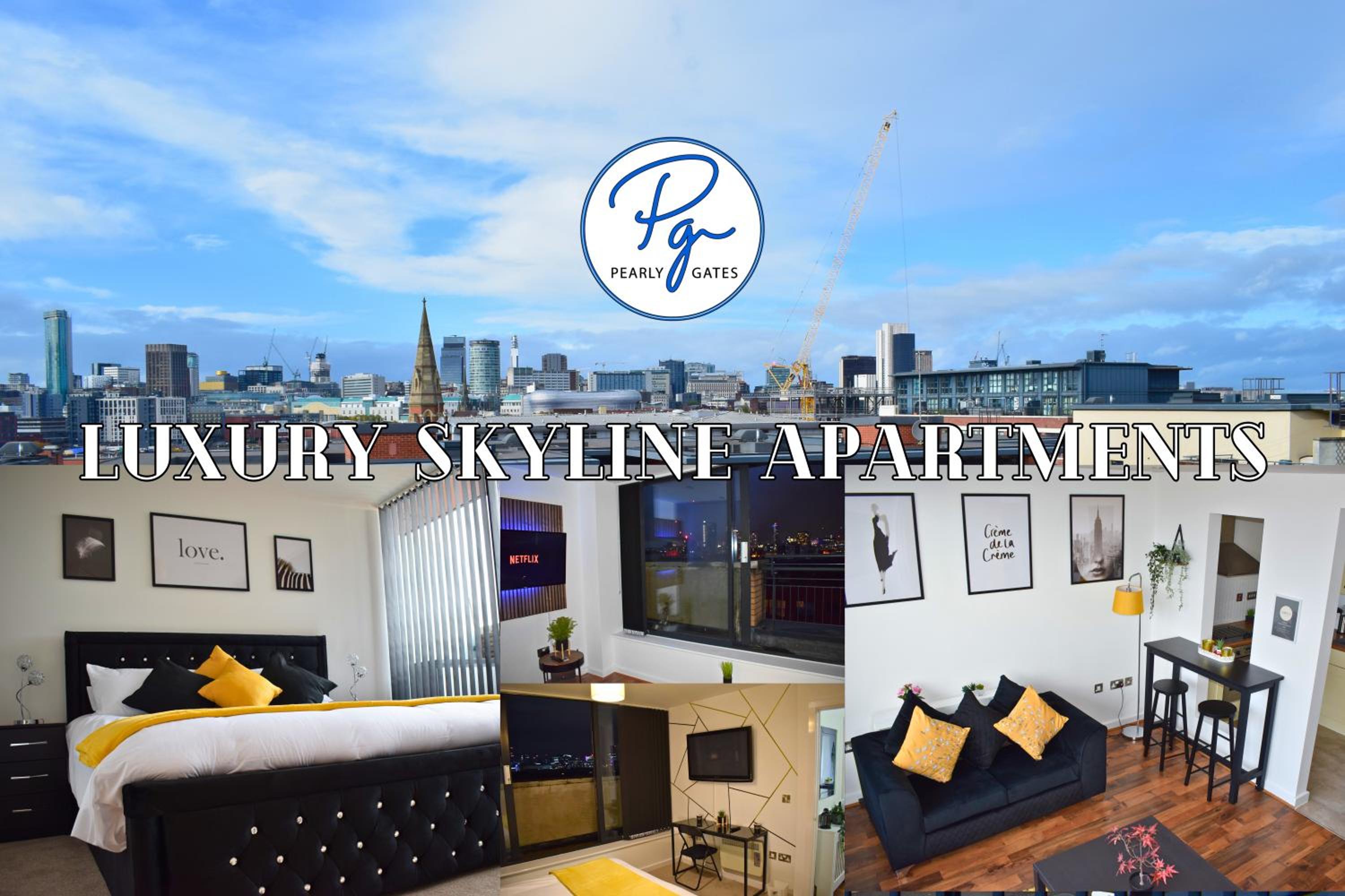 Penthouse - Amazing City Skyline Views - Balcony - FREE extra 2 hours - FREE Parking - Utilita Arena - Bullring Shopping - New St Station- Super King Size  view 3