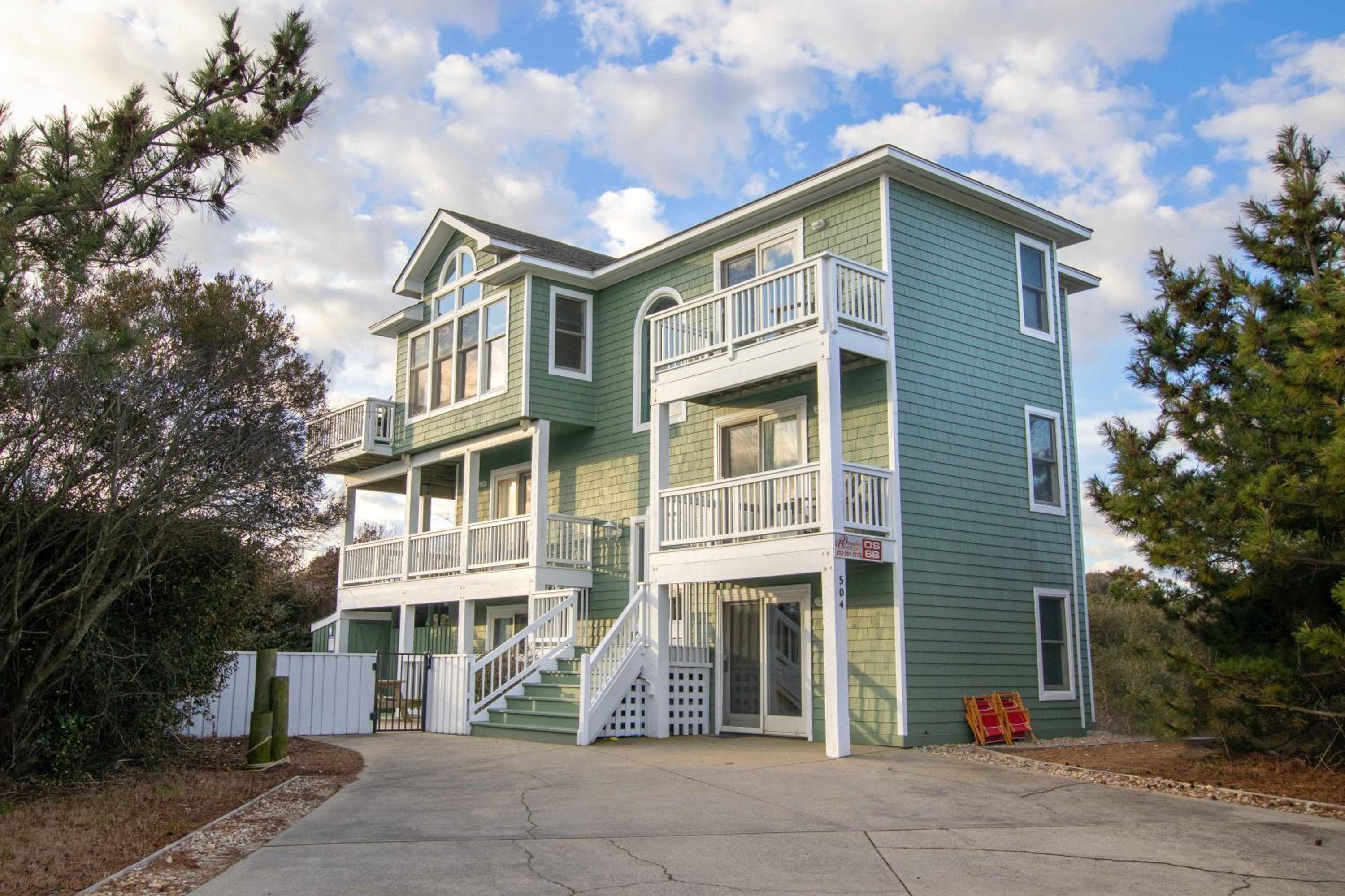 Semi-Oceanfront, 6 BRs, Priv Pool, H Tub, Rec Rm, OS6B, Seashell view 4