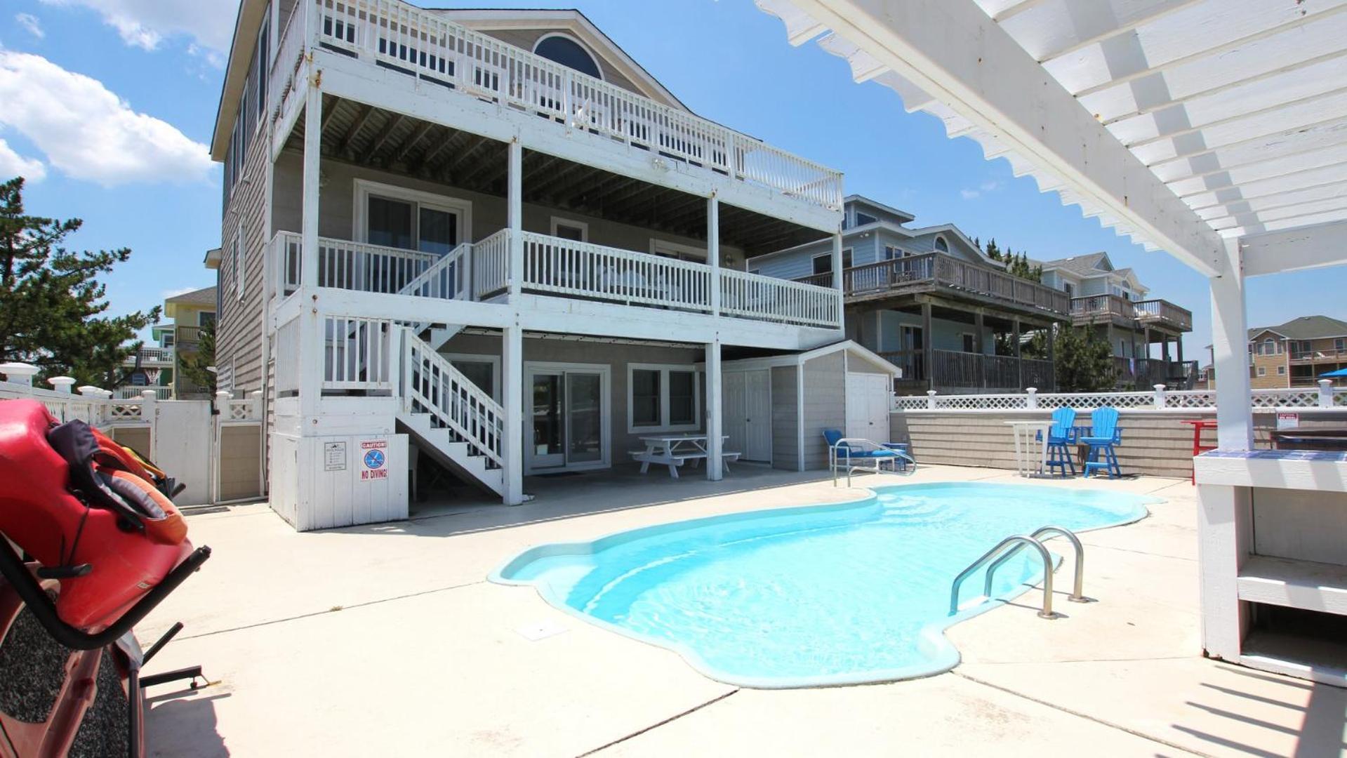 OCEANFRONT, Ocean Views, Private Pool, Pool Table, Dogs Welcome, OS7Q, Dune Nothin view 4