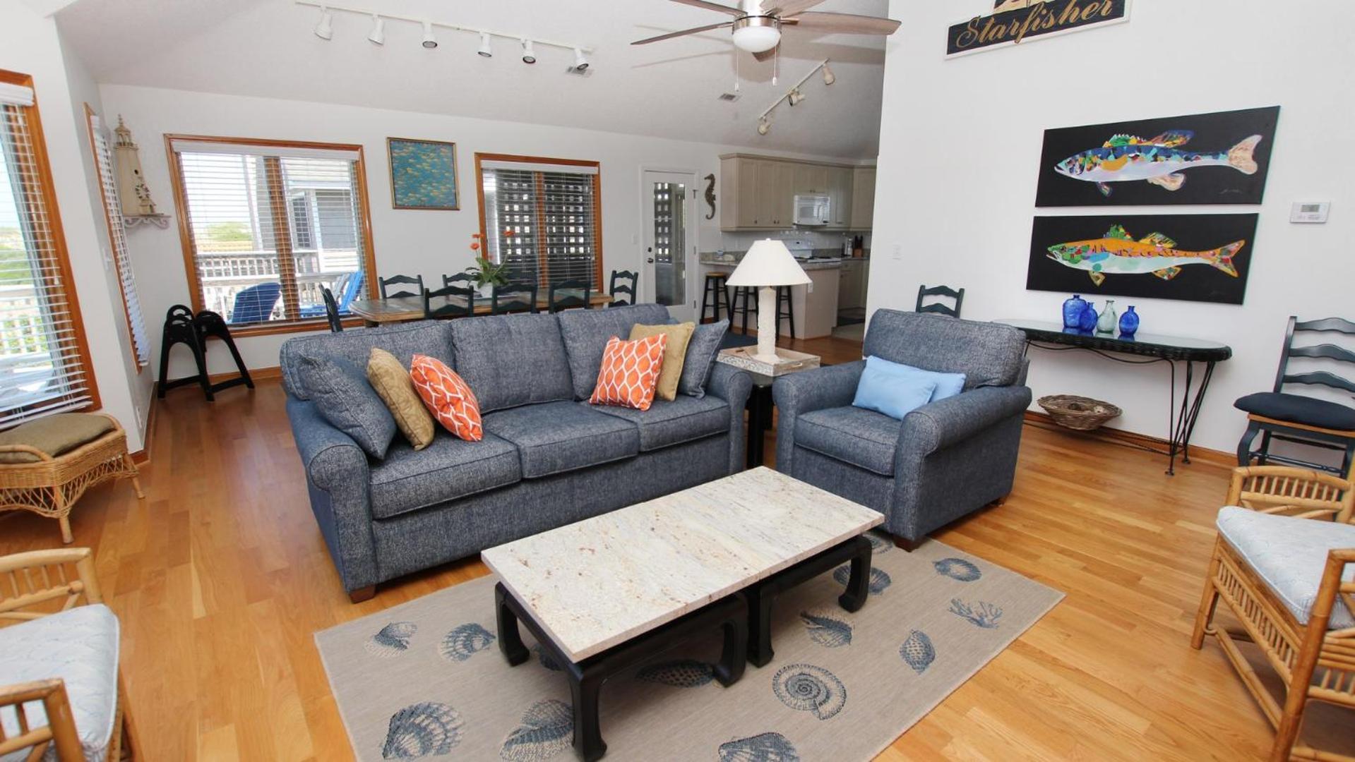 Oceanside, Hot Tub, Screened porch, Close to Beach, OS9H, Starfisher view 3