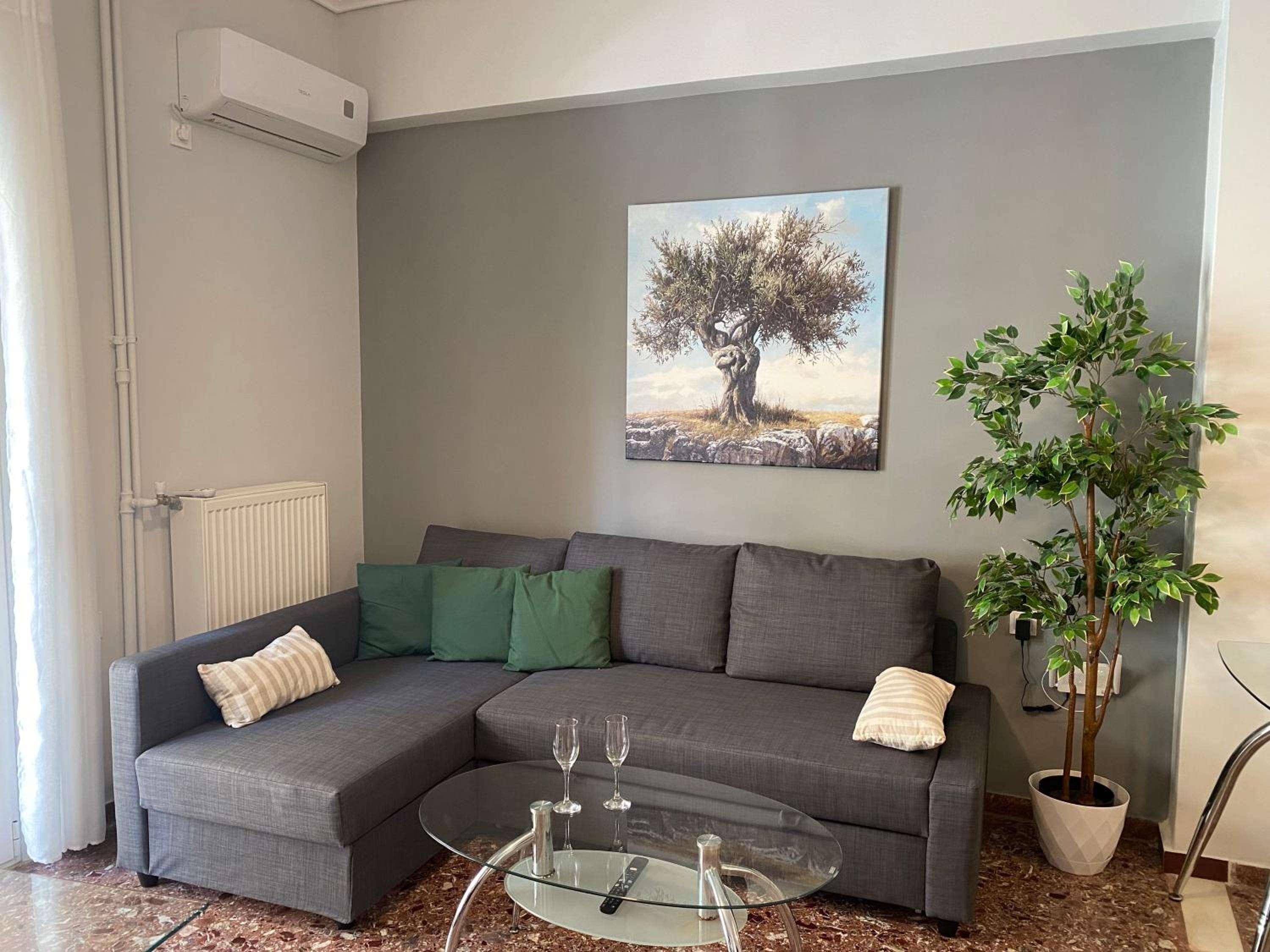 Olive tree Deluxe Apt 70m from Athens Metro