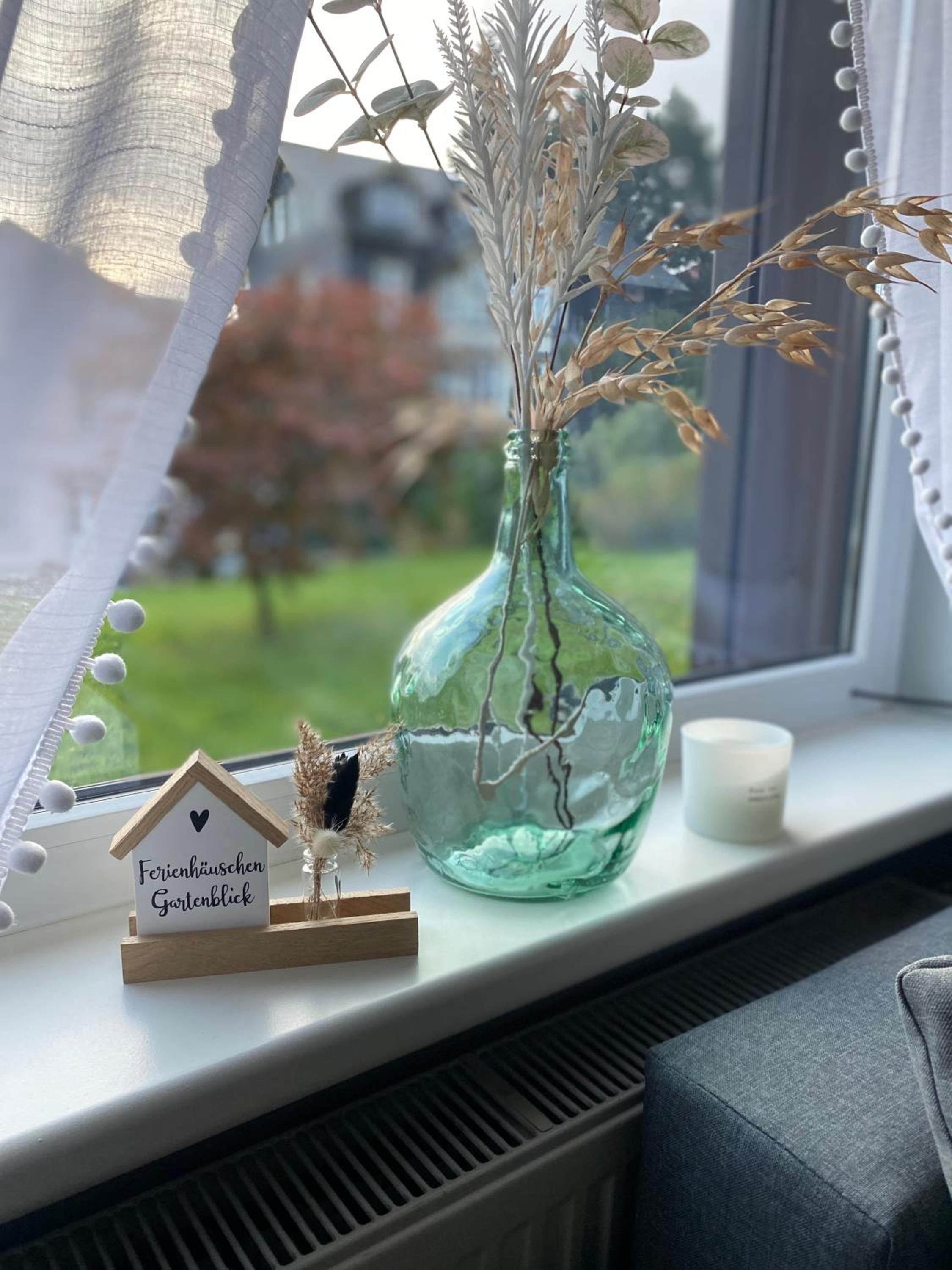Ferienhäuschen Gartenblick