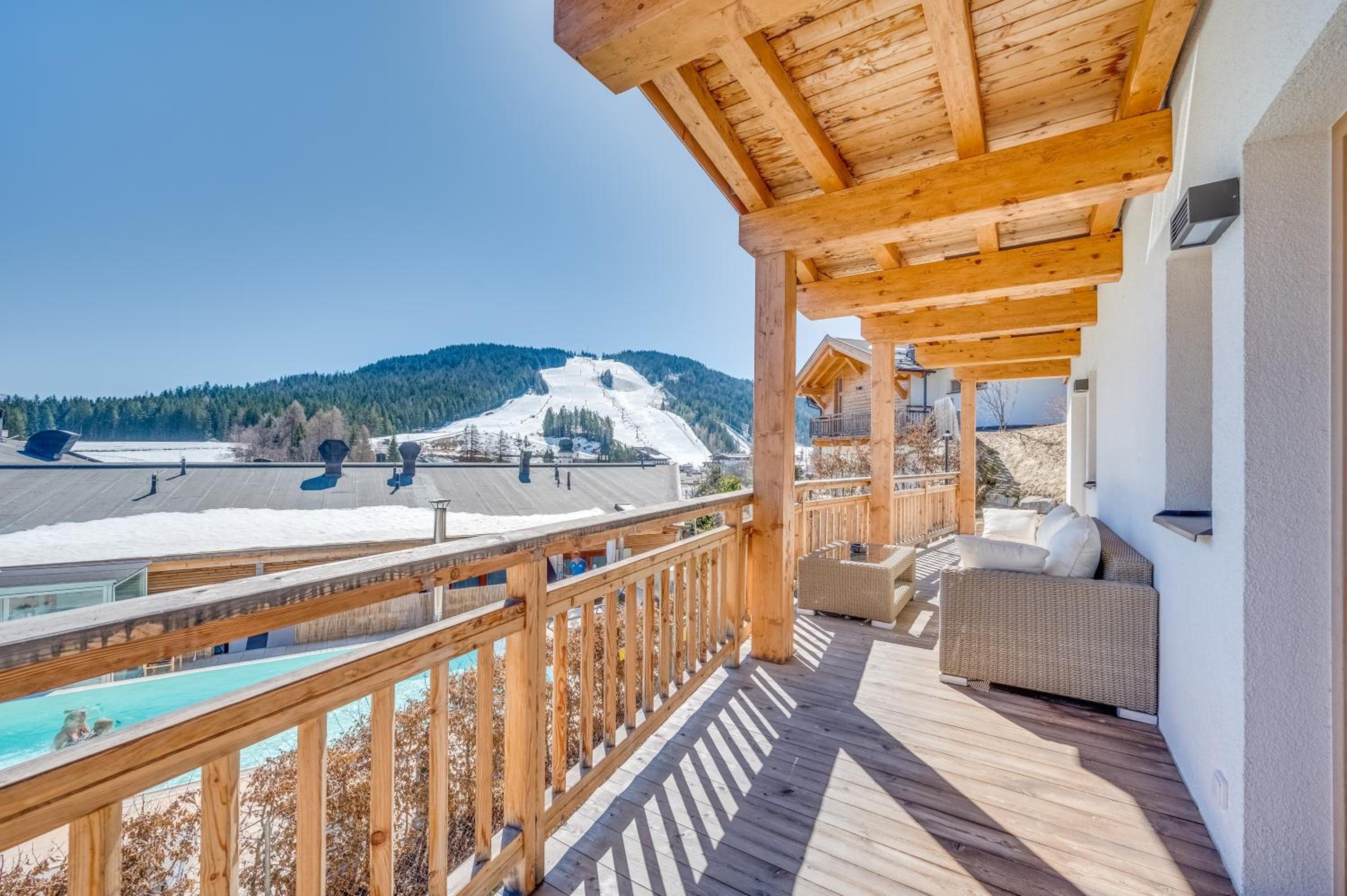Luxus Chalet - Zentral - Poolblick mit Sauna