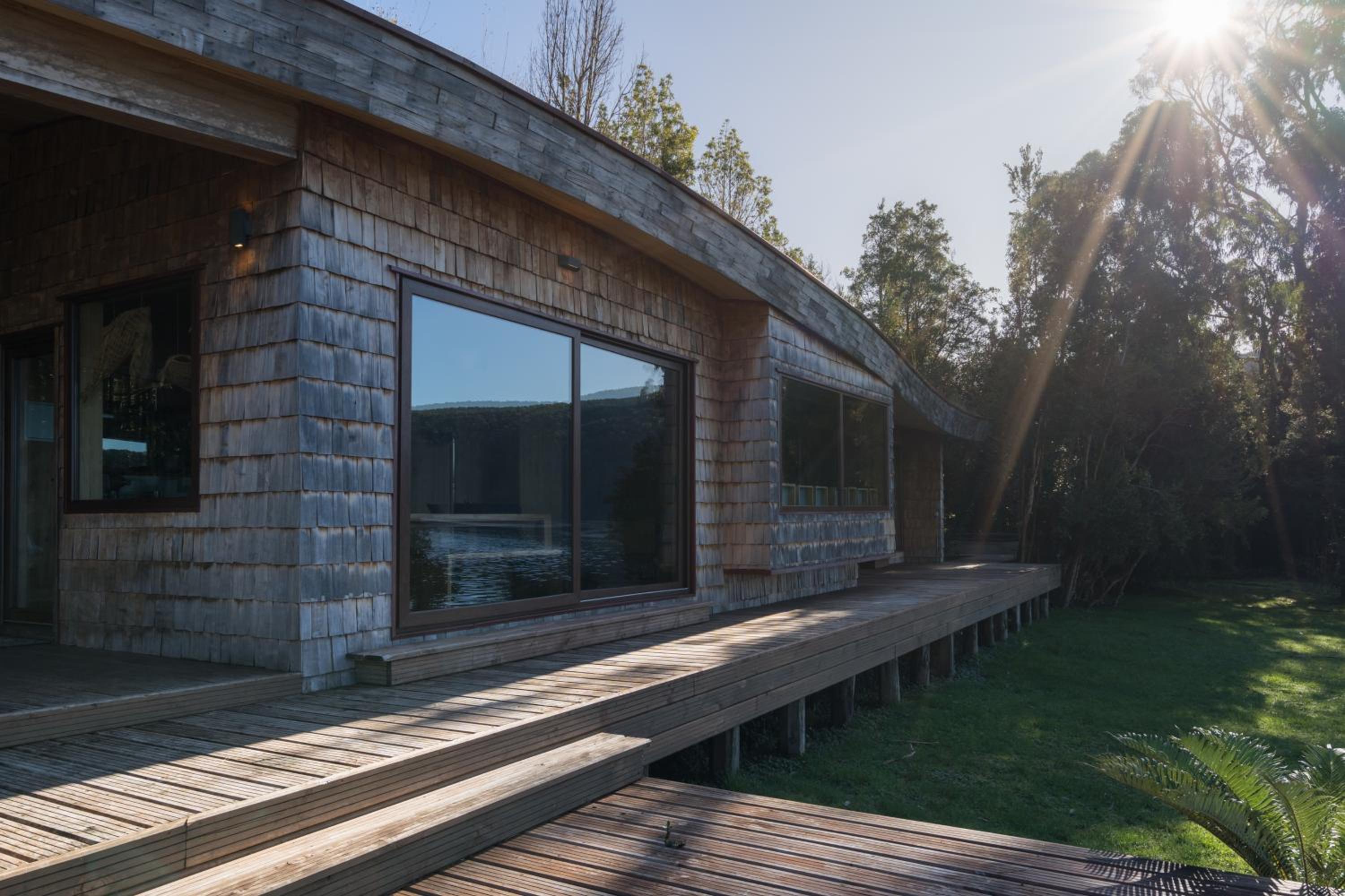 Casas Martín Pescador, Lago Huillinco, Chiloe