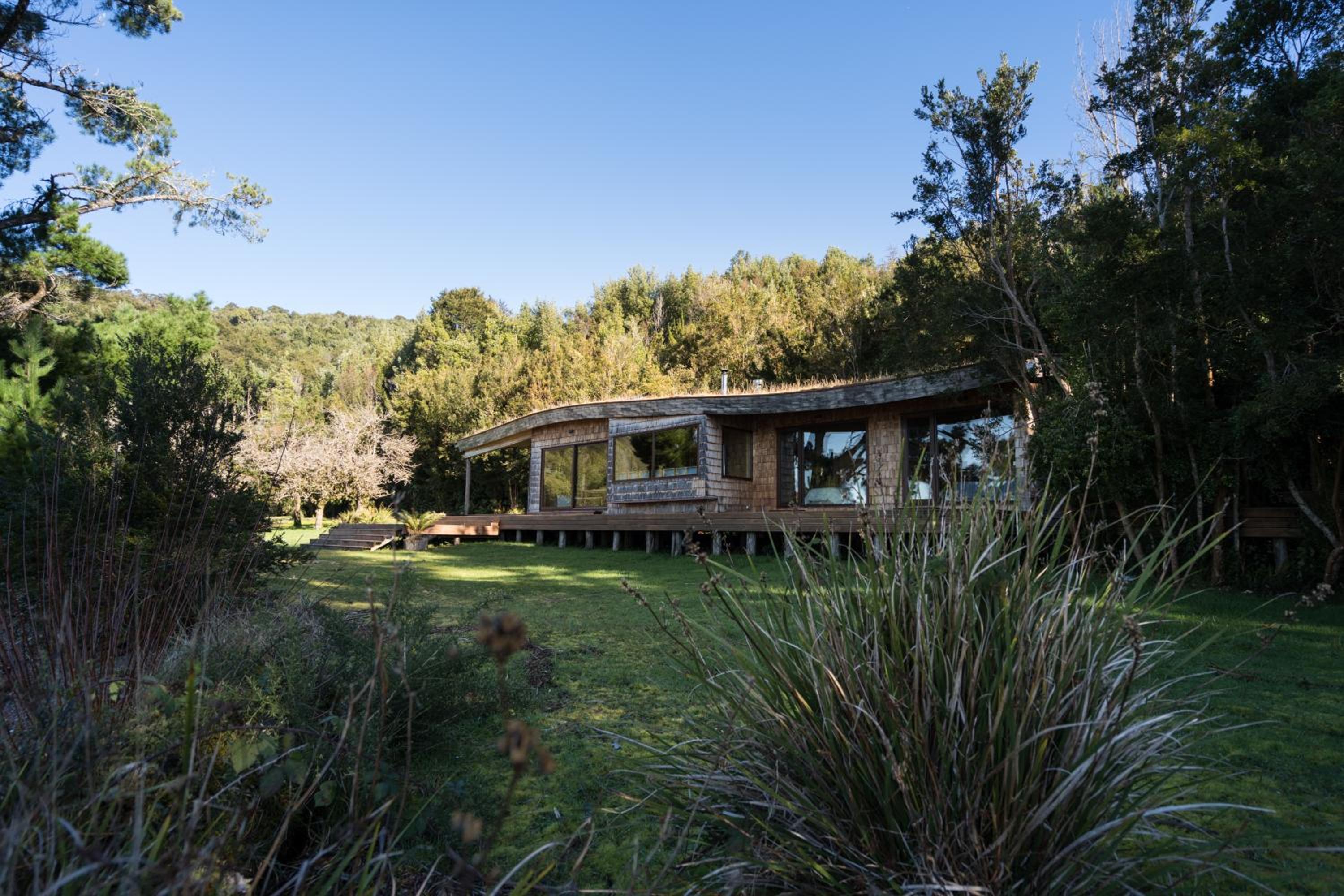 Casas Martín Pescador, Lago Huillinco, Chiloe