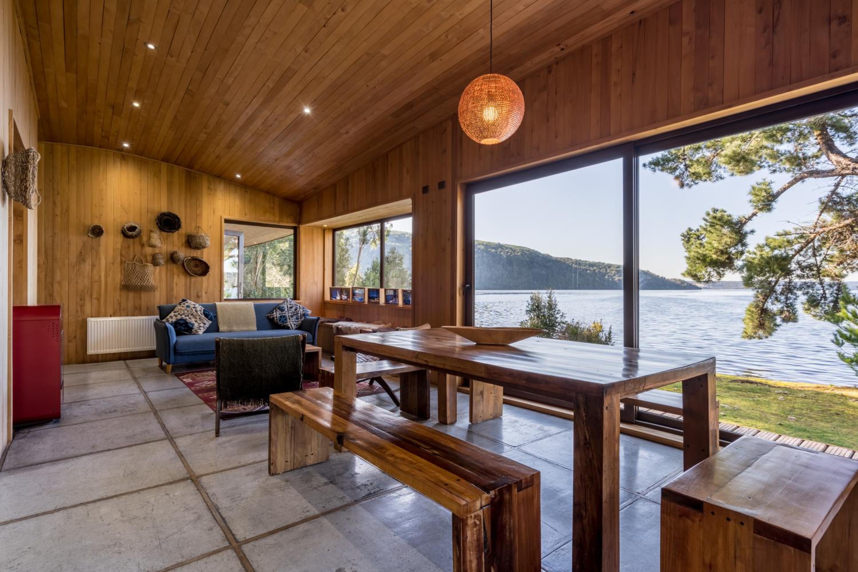 Casas Martín Pescador, Lago Huillinco, Chiloe