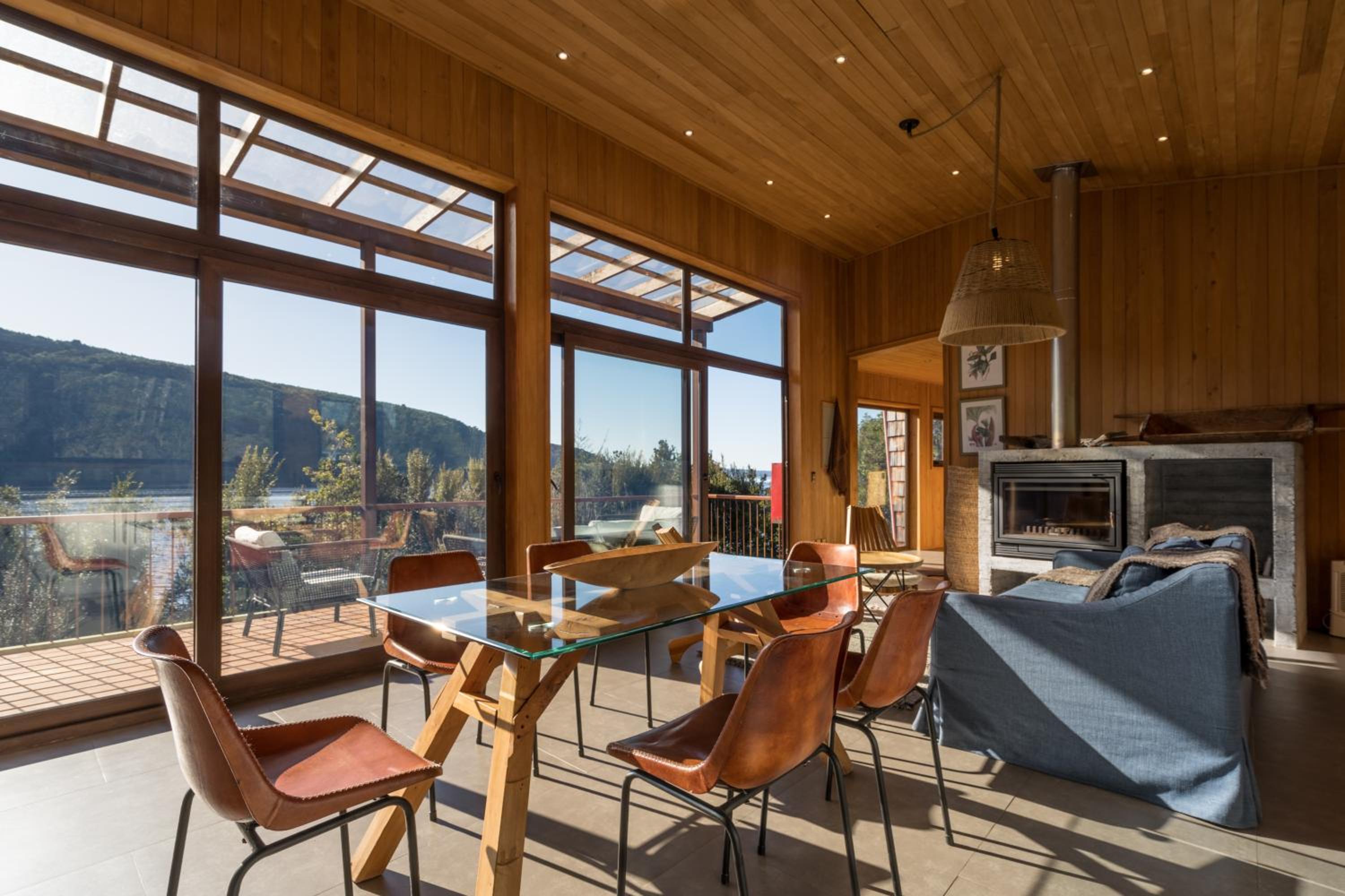 Casas Martín Pescador, Lago Huillinco, Chiloe