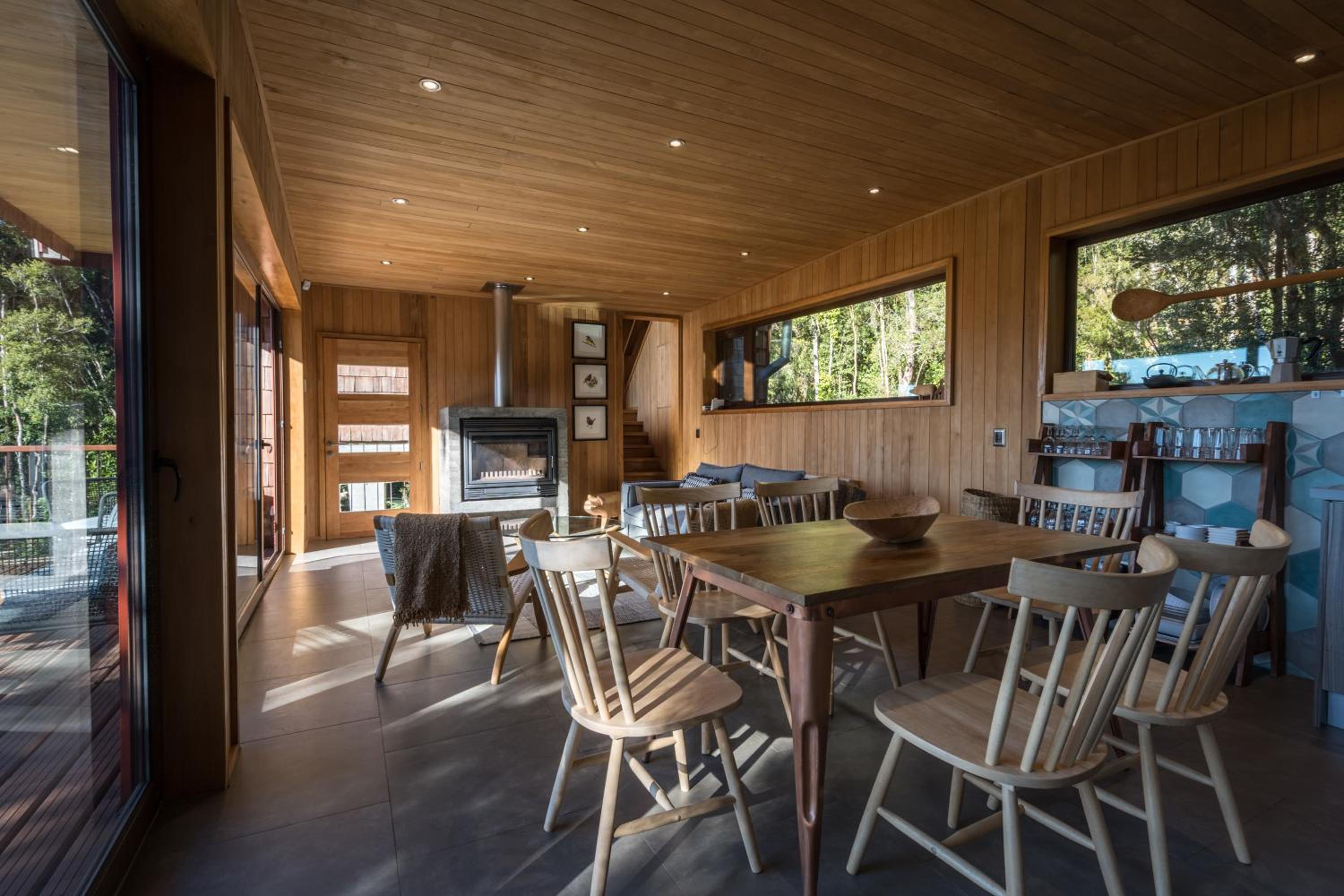 Casas Martín Pescador, Lago Huillinco, Chiloe