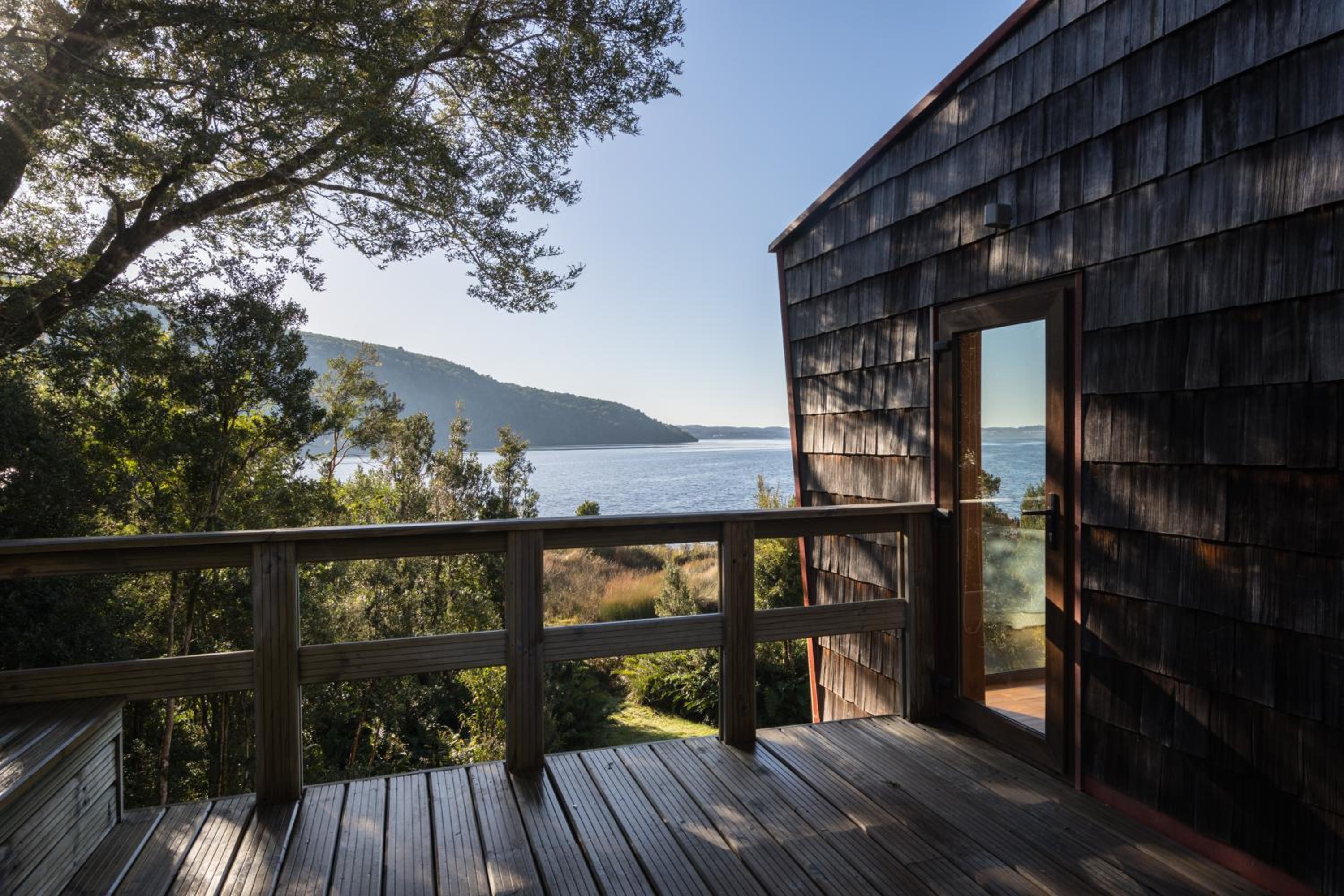 Casas Martín Pescador, Lago Huillinco, Chiloe