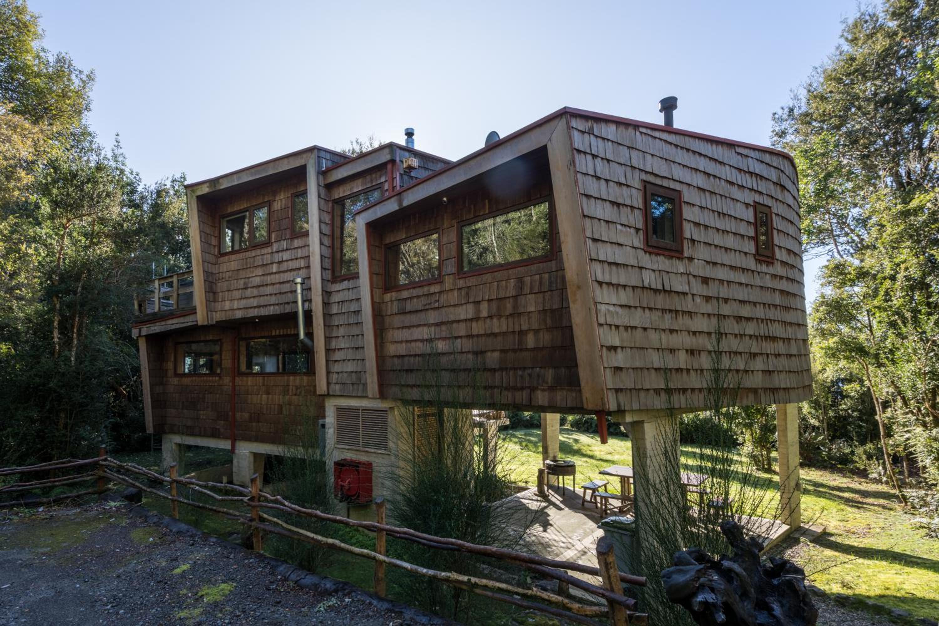 Casas Martín Pescador, Lago Huillinco, Chiloe