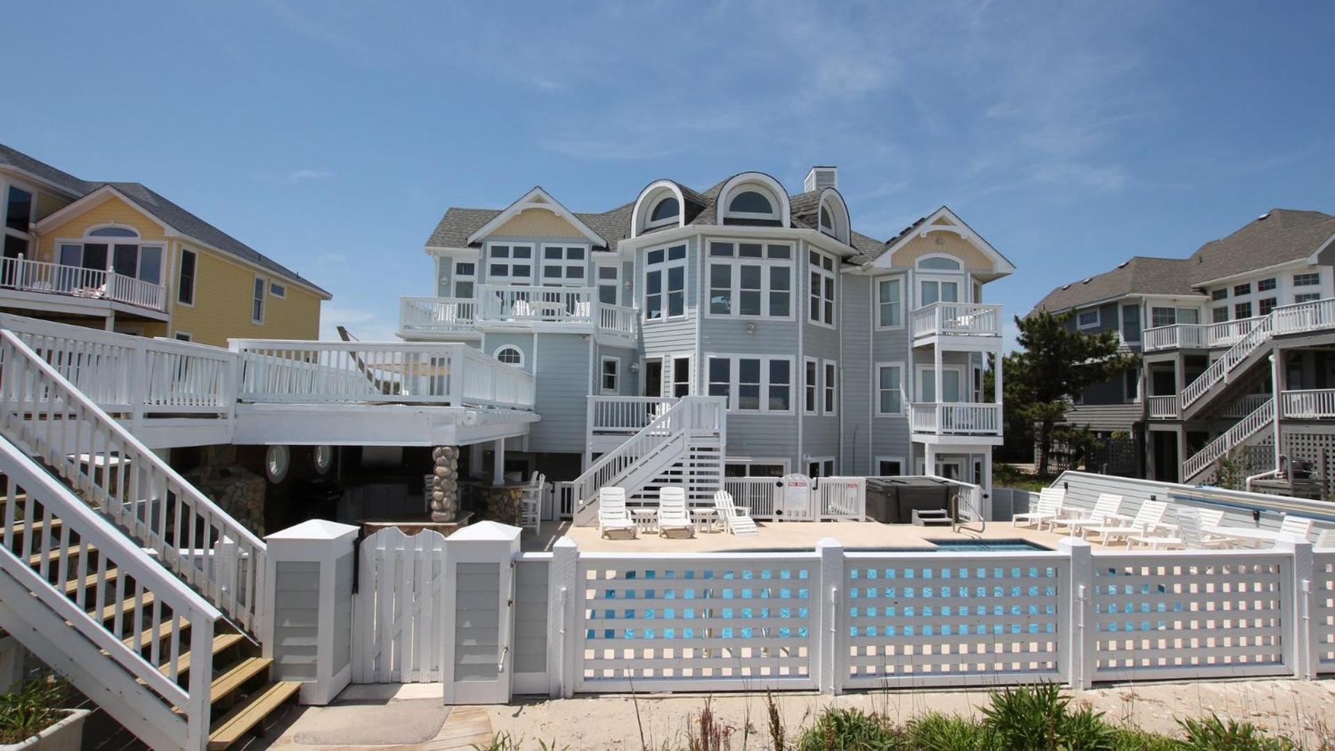 OCEANFRONT, 9 BRs, Private Pool, Theater Rm, Rec Rm, Ocean Views, PI134, Heavenly Dayz view 4