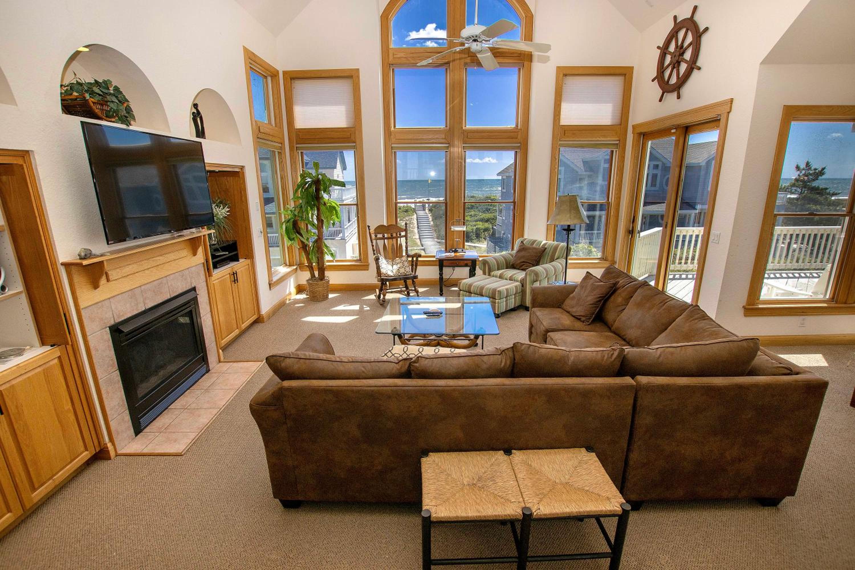Semi-Oceanfront, Rec Rm, Pool, Hot Tub, Close to Beach! PI191, OBXcape view 3
