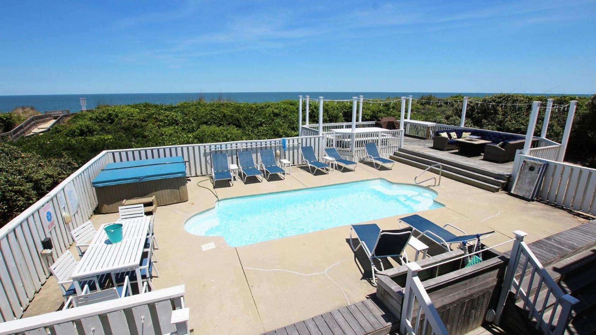 OCEANFRONT, 11 BRs, Pool, ELEV, Pool table, Theater Rm, Close to Beach Access, PI21, Family Tides view 5