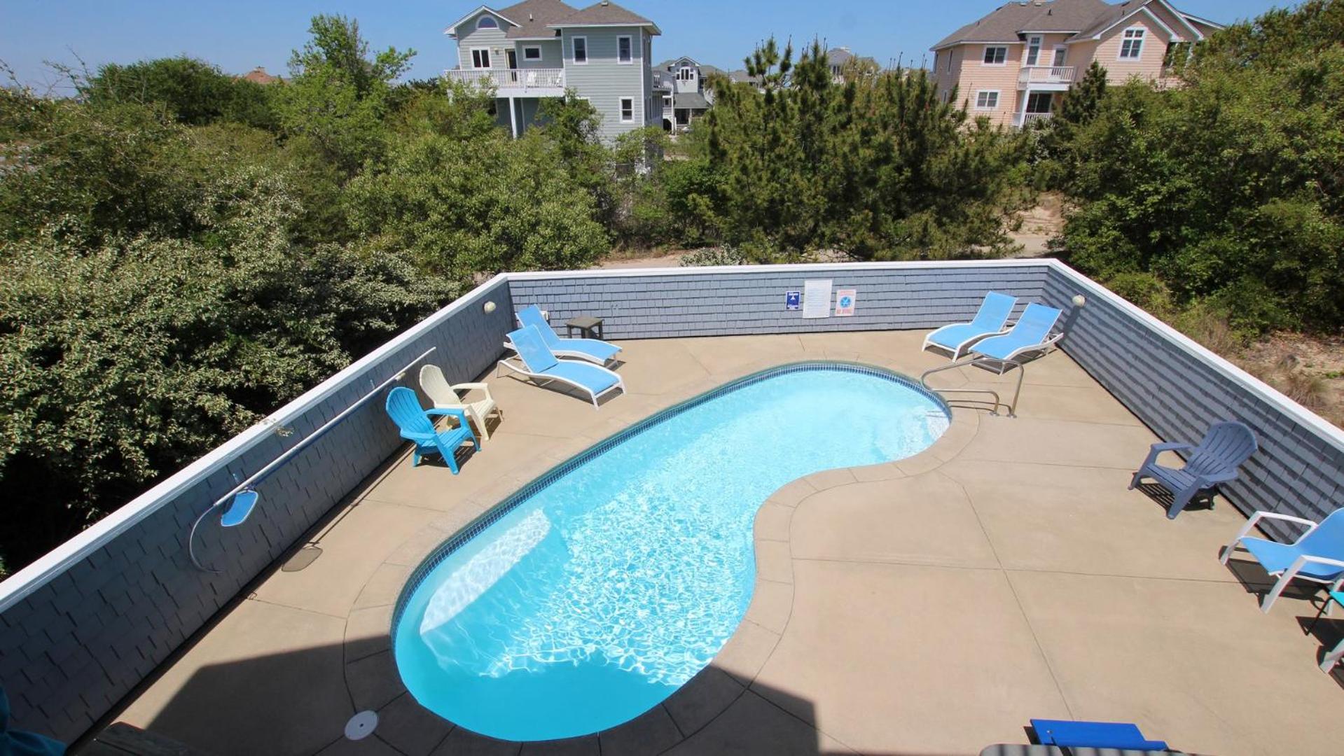 Oceanside, Private Pool, Volleyball, Screened porch, PI61, Without a Porpoise view 2