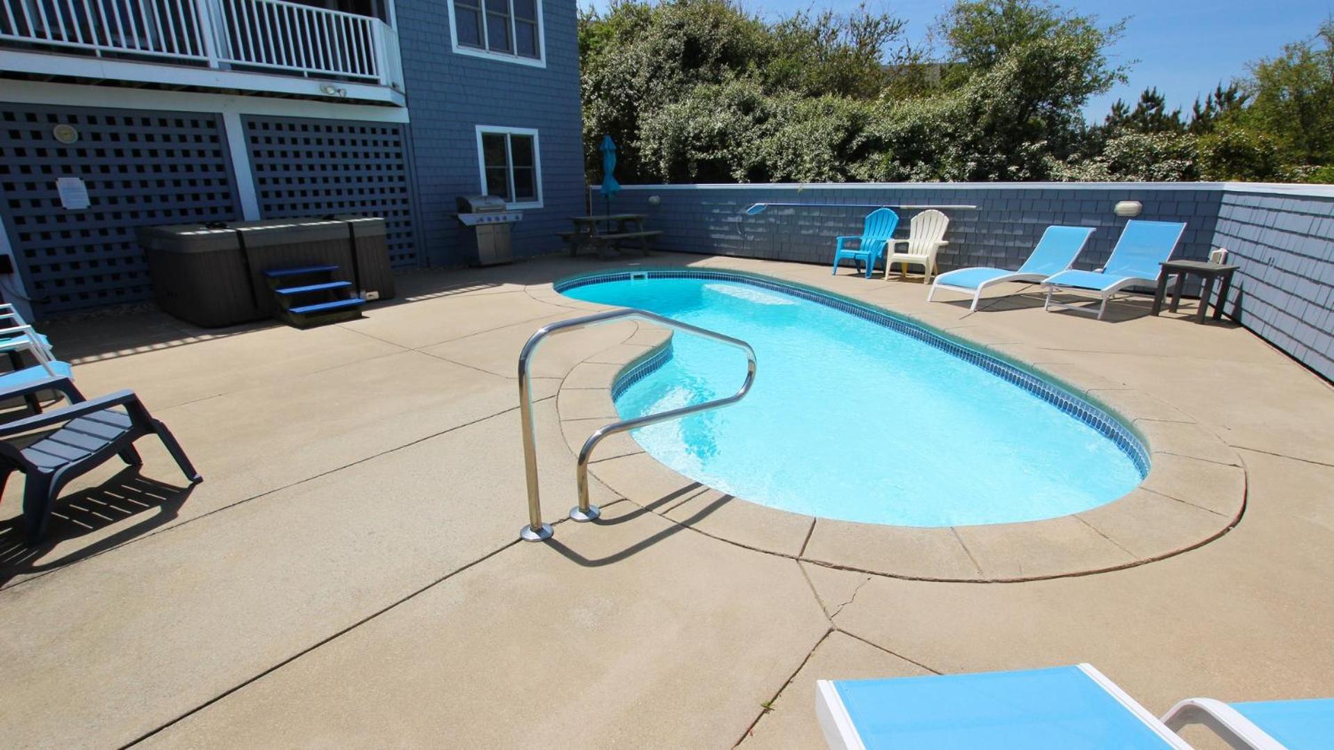 Oceanside, Private Pool, Volleyball, Screened porch, PI61, Without a Porpoise view 3