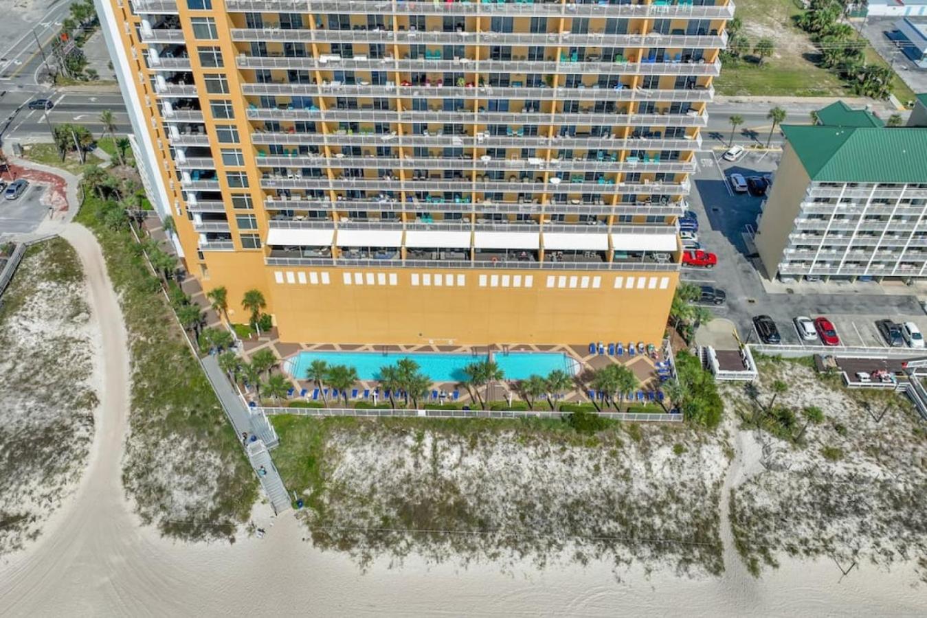 Newly redecorated, private balcony with serene gulf views, pool & hot tub! Central to fun in PCB! view 4