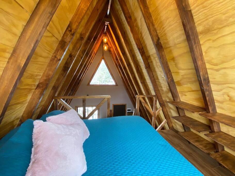A-Frame con vista al río, desayuno y tinaja privada RAMĒ - Malalcahuello