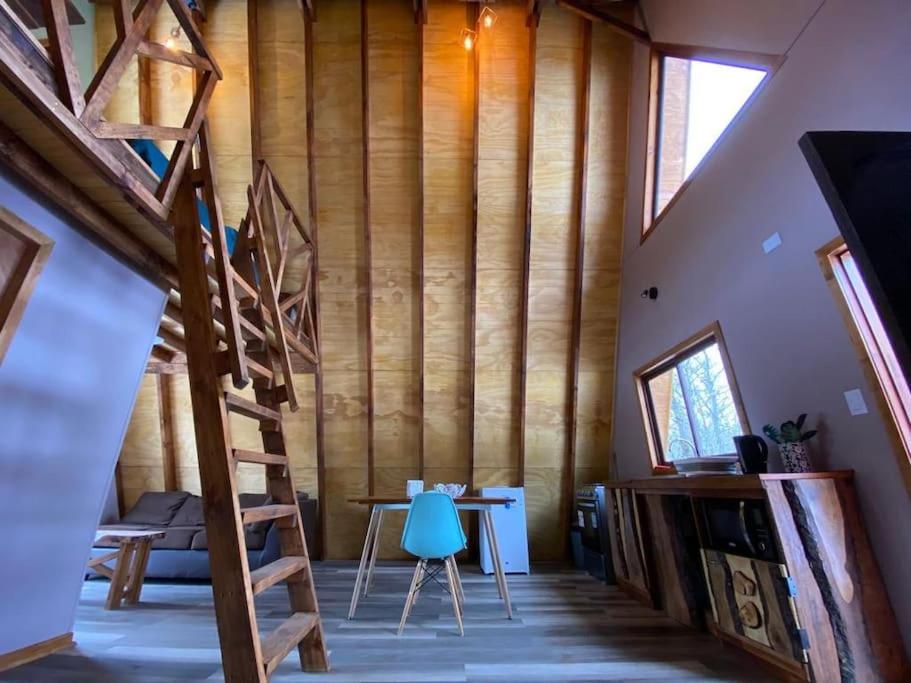 A-Frame con vista al río, desayuno y tinaja privada RAMĒ - Malalcahuello