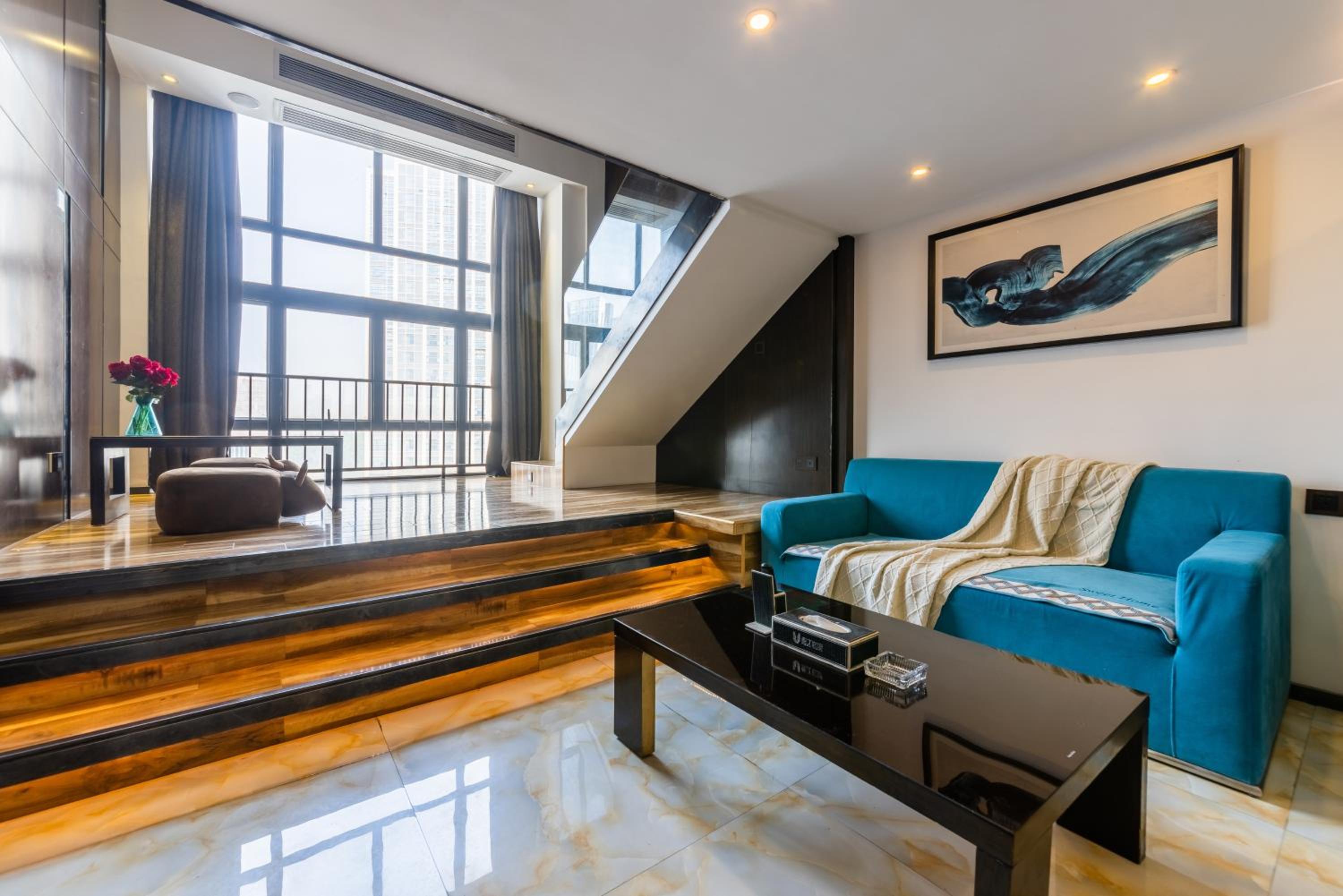 Lavendar Duplex Apartment