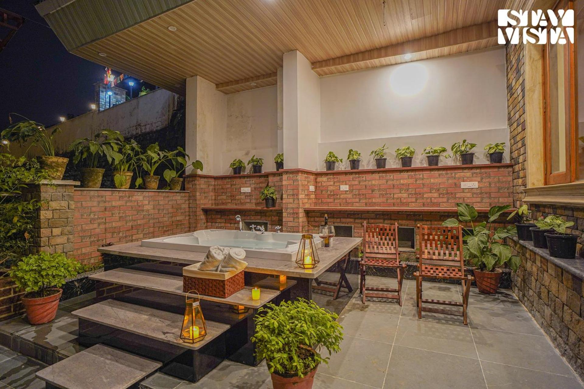 StayVista at Nature Cove 1 The Forest Villa with Hot Tub & Indoor Game