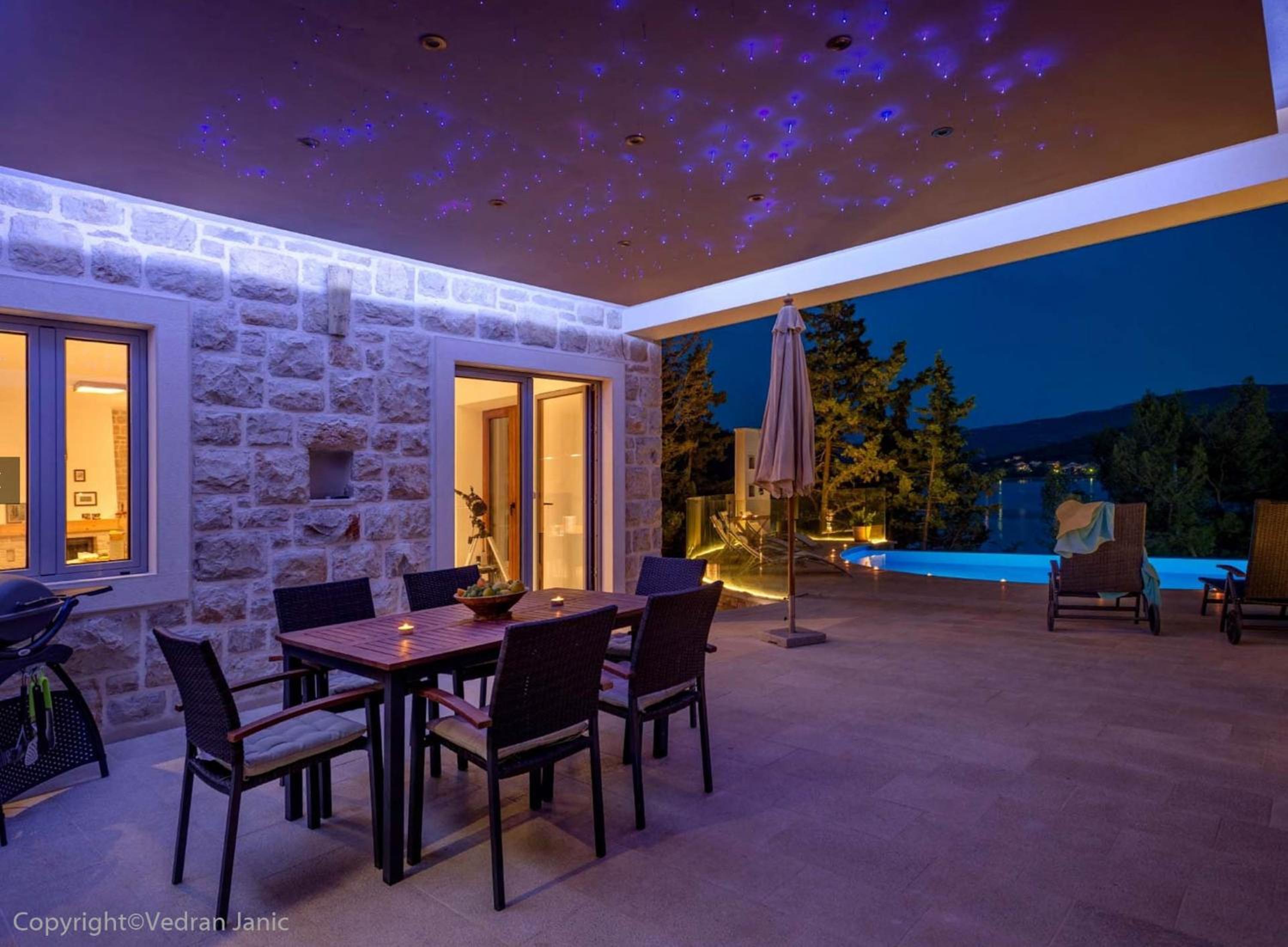 Beautiful Hvar Villa 4 Bedrooms Villa Stone Pine Private Infinity Pool view 5