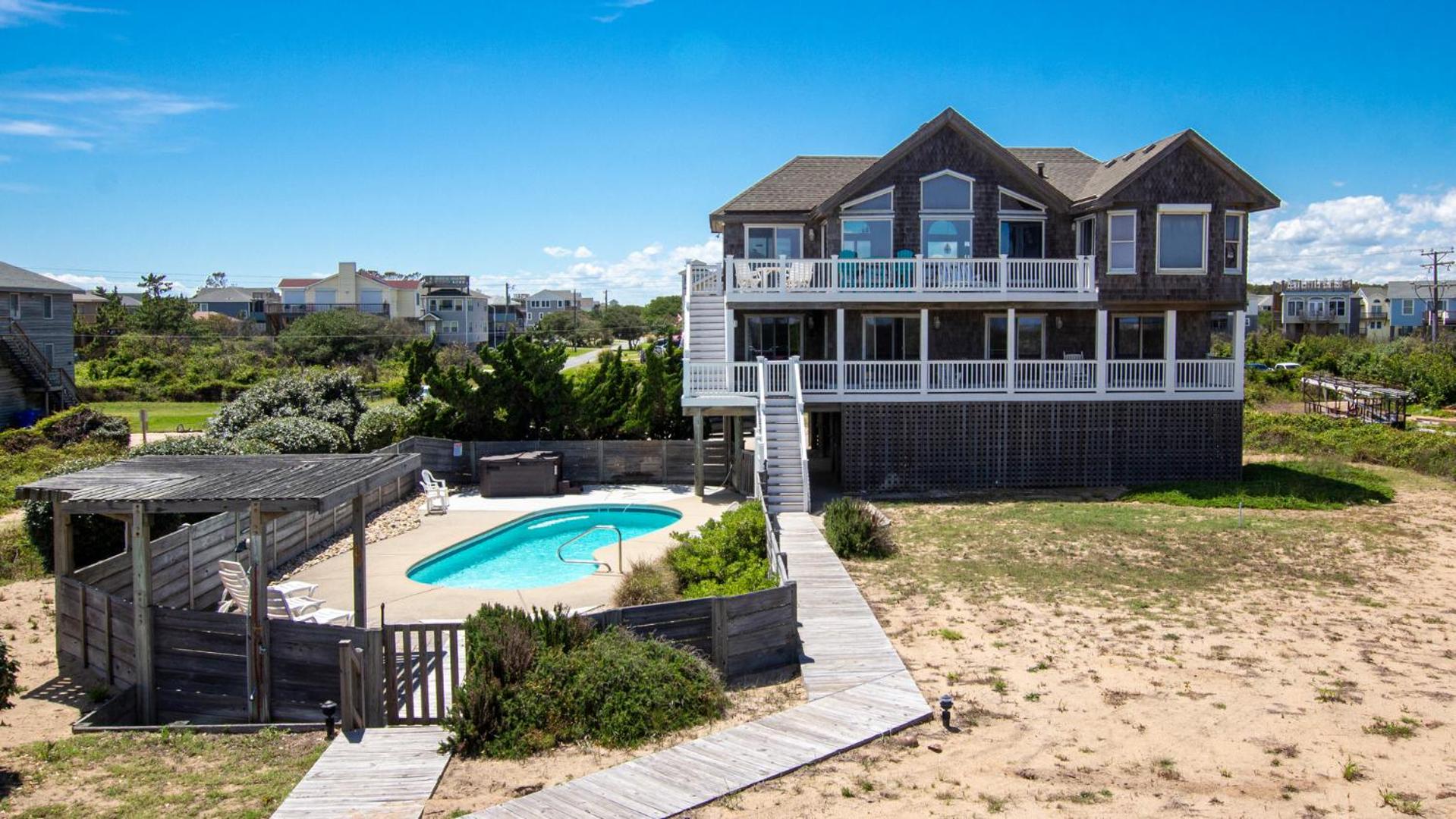 OCEANFRONT, Private Pool, Private Beach Access, Hot Tub, SSV124, Aint Life Grand view 2