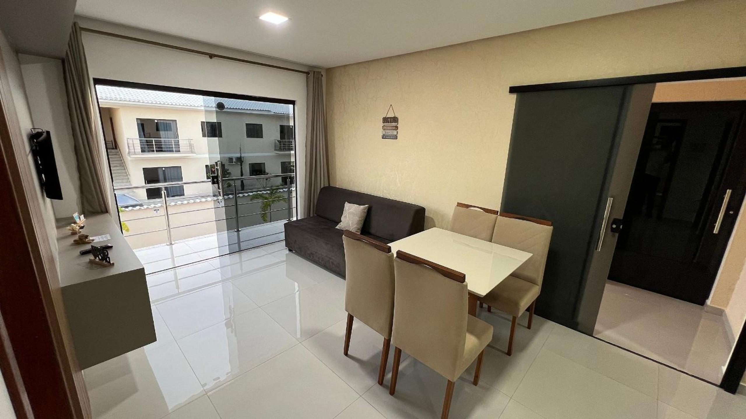 Quarto duplo na orla de Porto Bahia