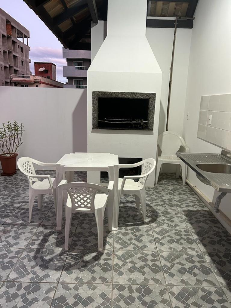 outdoor BBQ area