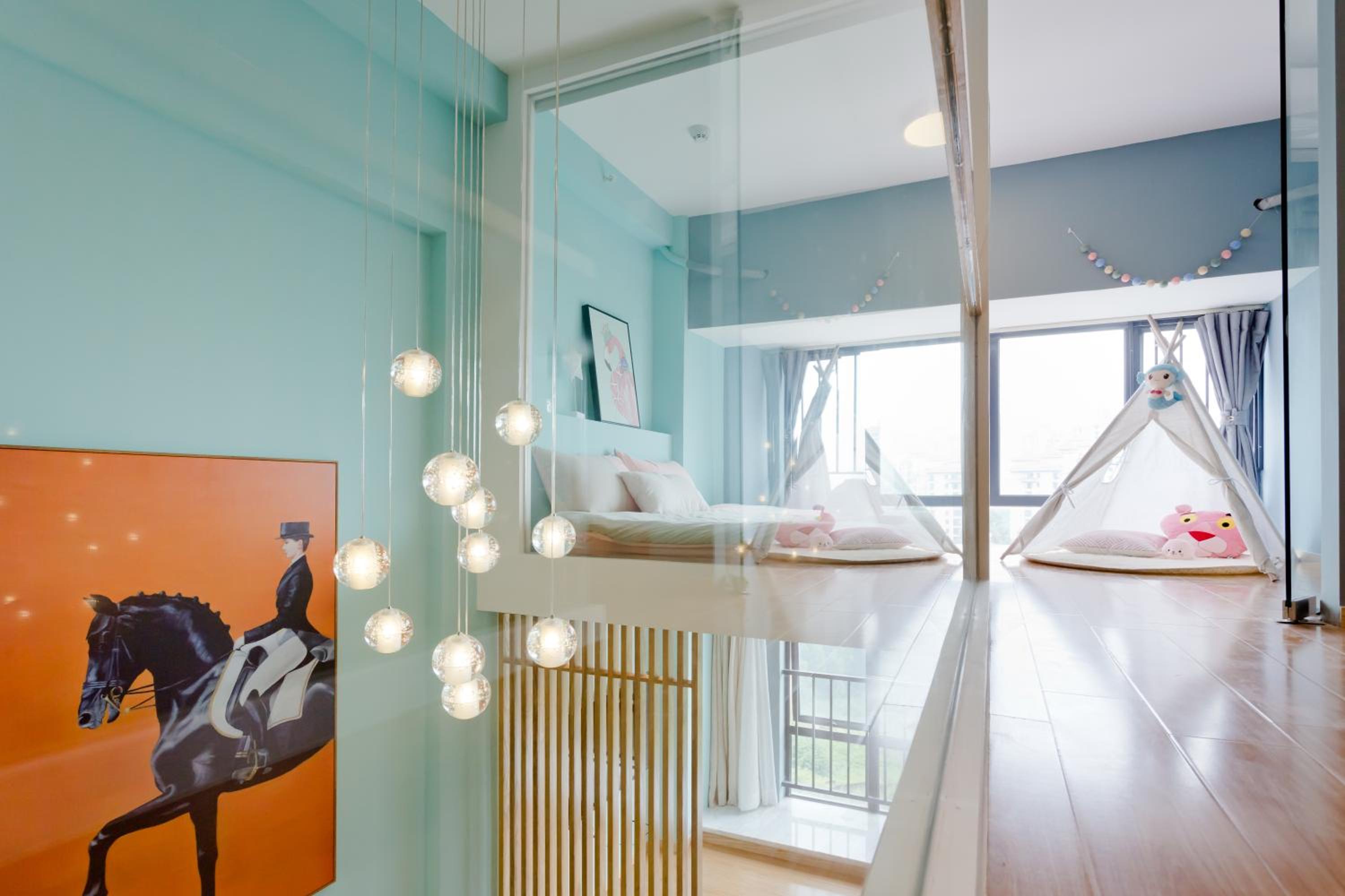 Lavendar Duplex Apartment
