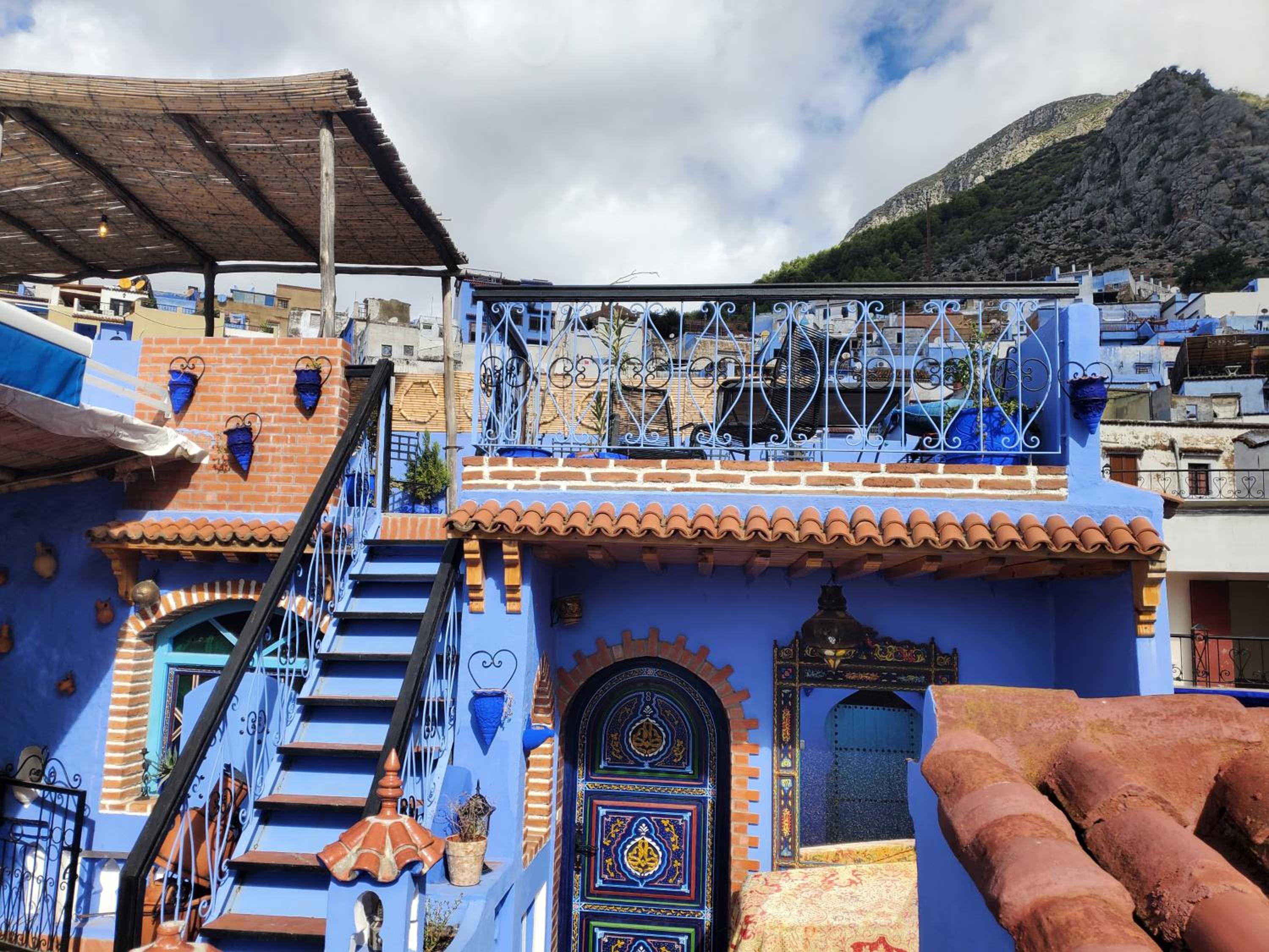 Blue city Chefchaouen view 3