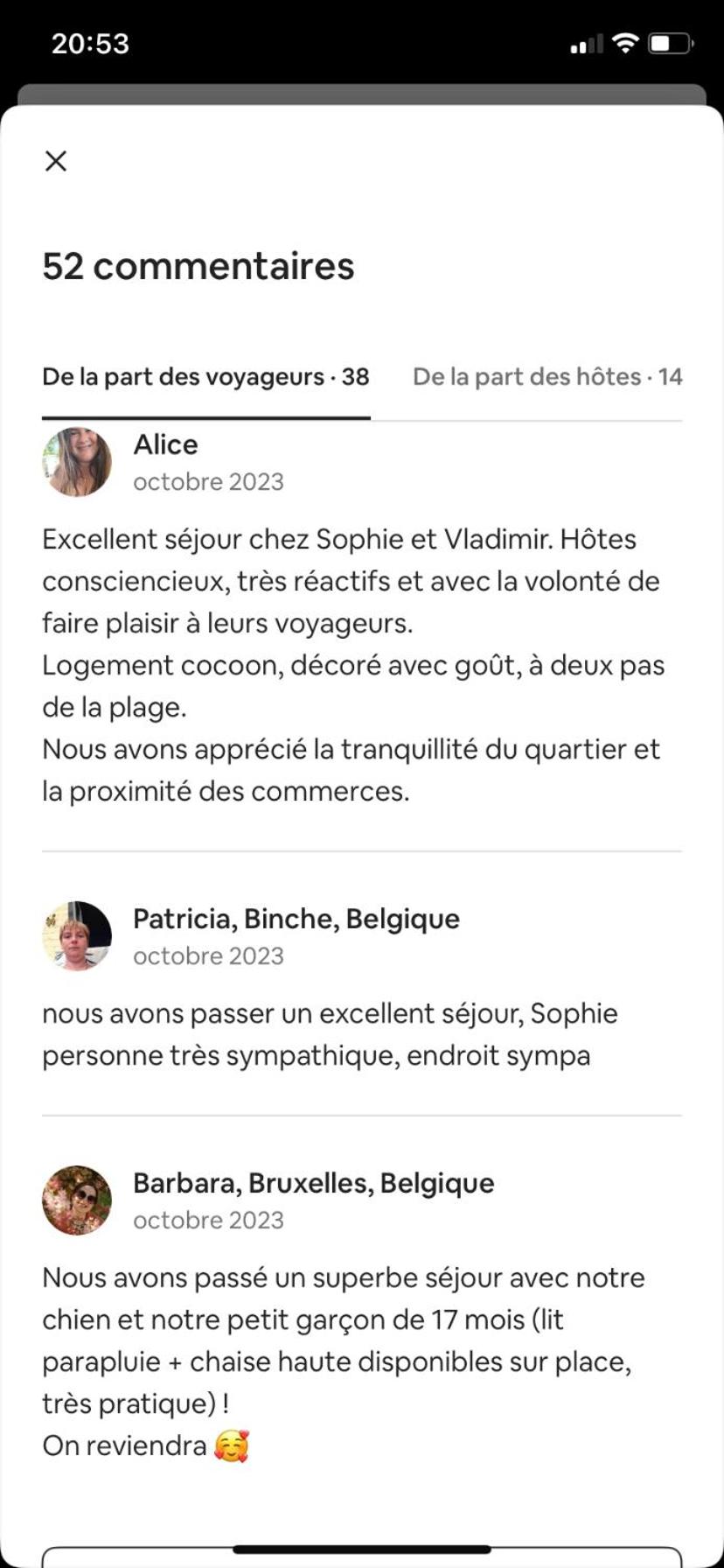 Duplex avec parking à 100m de la mer